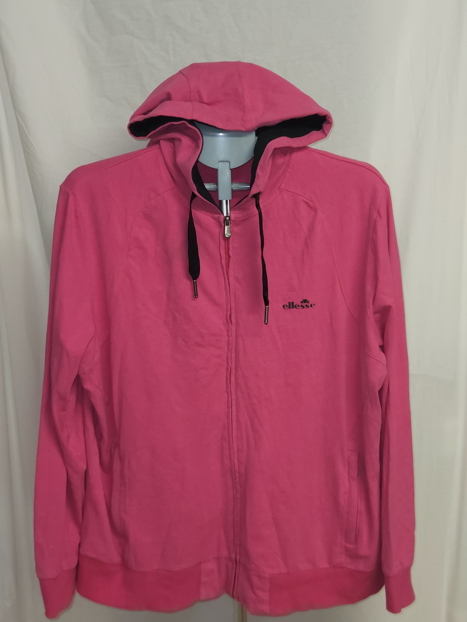 Ellesse Pink Italia Logo Full Zip Hoodie