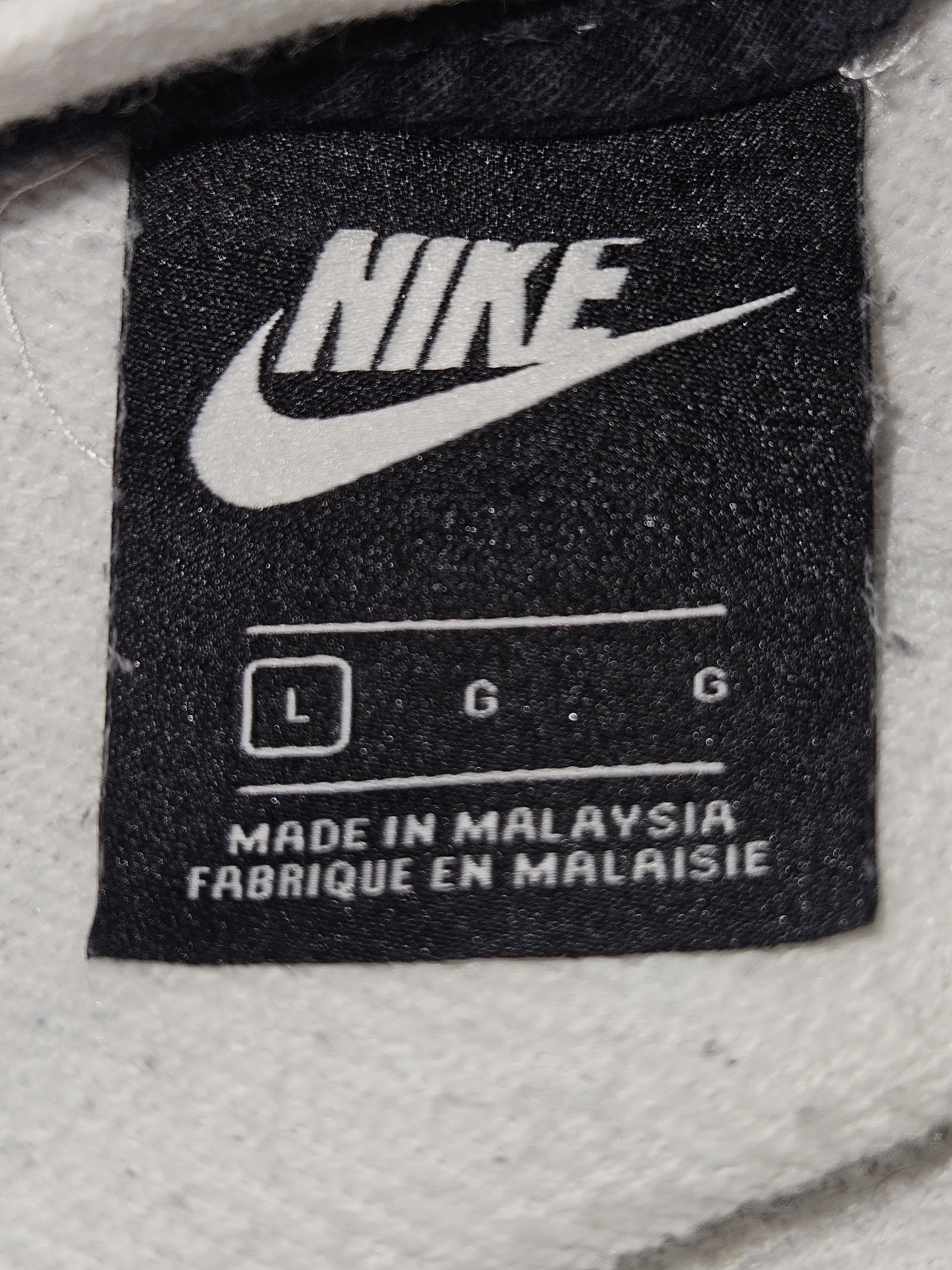 Genuine Nike Cream Navy Colour Block Cropped Sweatshirt, L, photo 3