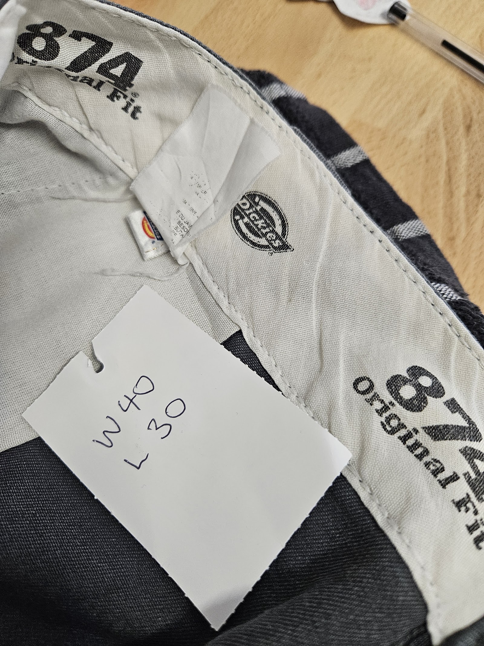 Genuine Dickies Charcoal 874 Original Fit work trousers, W40 L30, photo 4