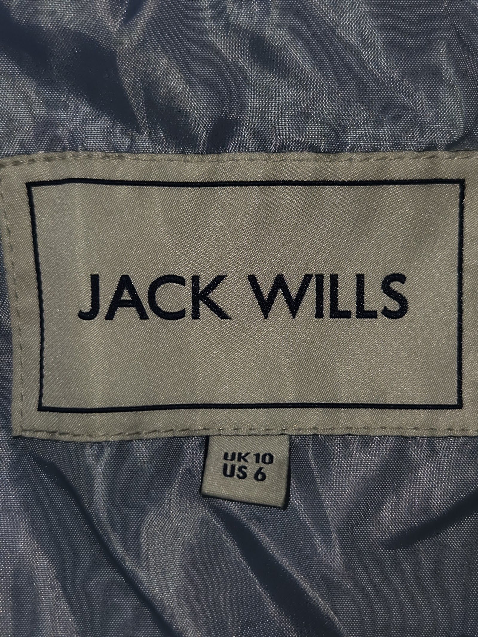 Genuine Jack Wills Women's Light Blue Quilted Jacket Size UK 10, UK 10, photo 3