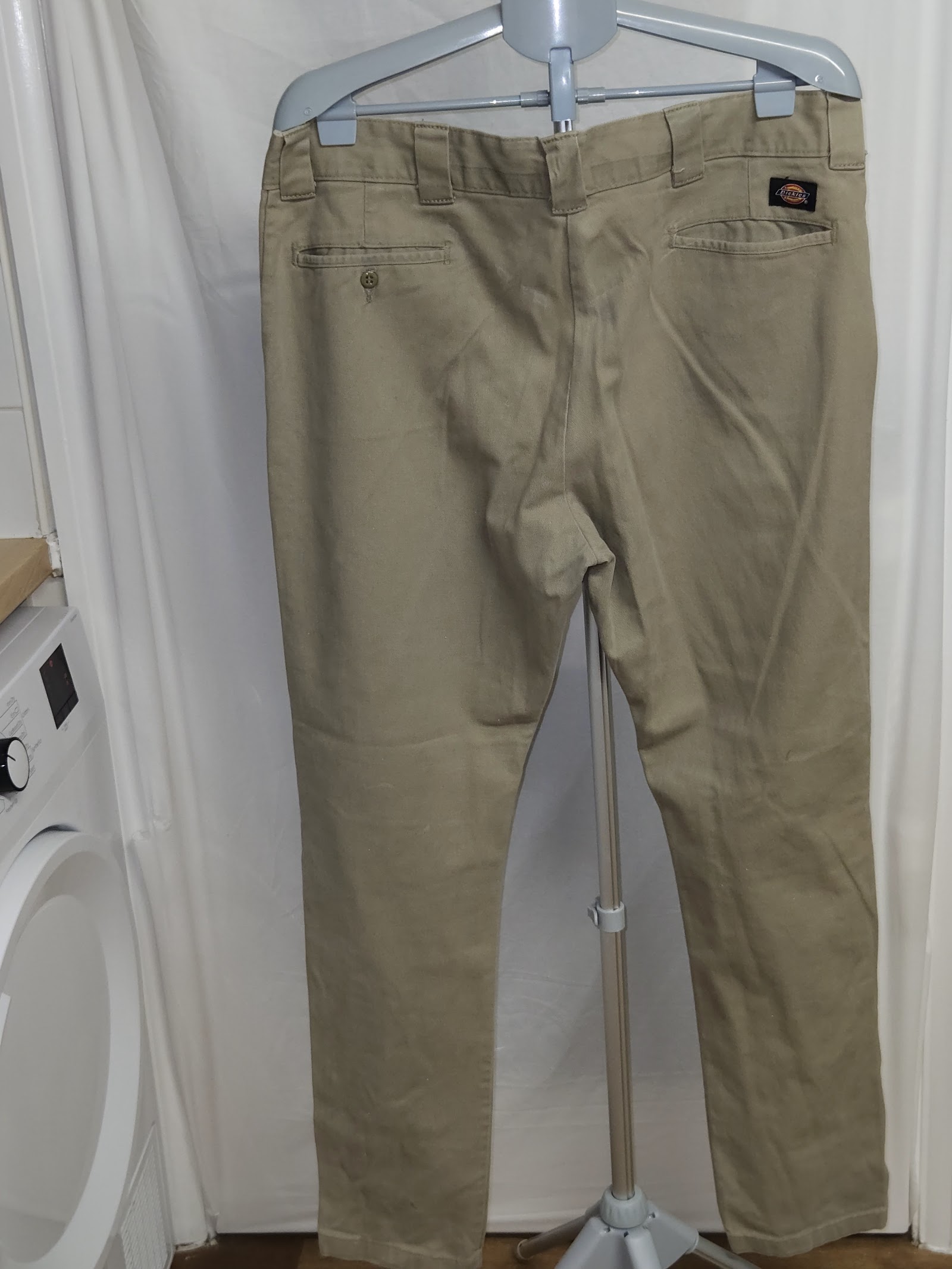 Genuine Dickies Slim Skinny Beige Work Trousers, W40, photo 2
