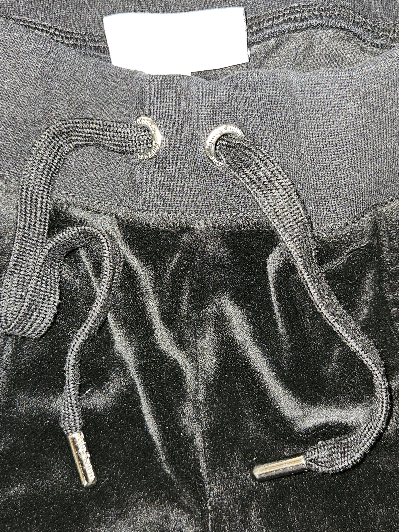 Genuine Juicy Couture Black Velour Rhinestone Joggers Size XS, XS, photo 4