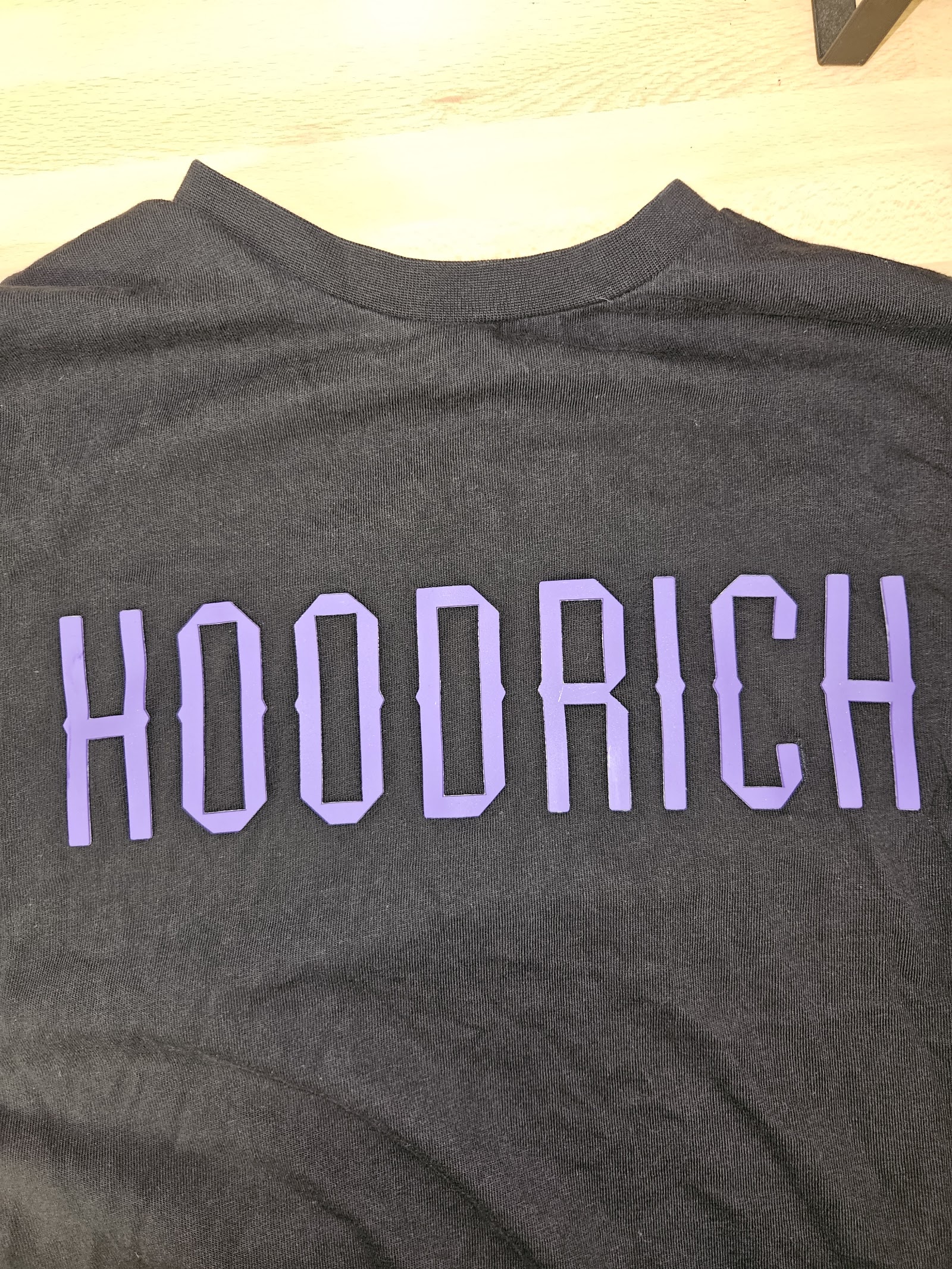 Genuine Hoodrich Black Purple Logo T-Shirt Size XS, XS, photo 4