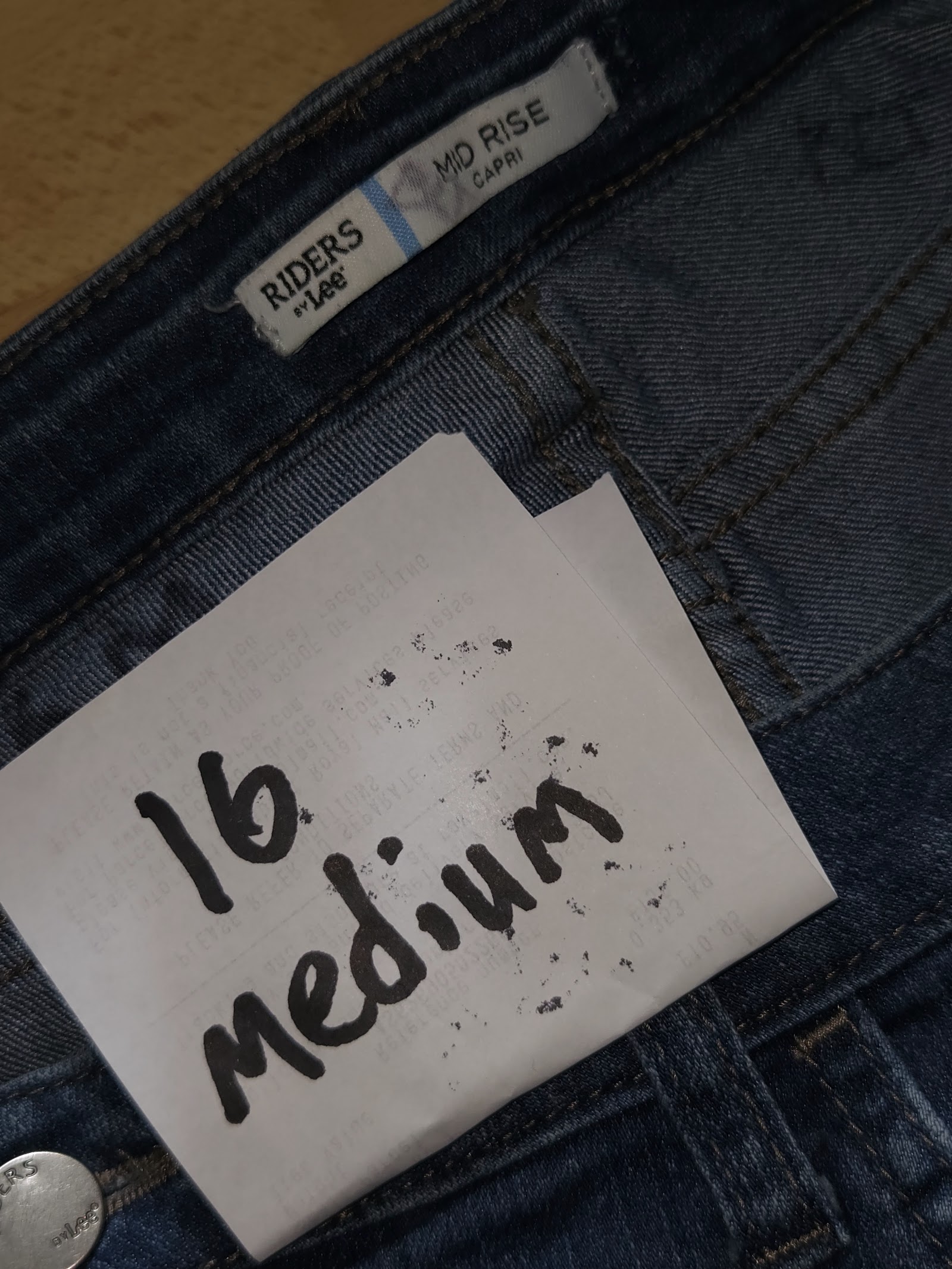 Genuine Riders by Lee Women's Mid Rise Capri Jeans Size 16 Medium, 16 Medium, photo 4