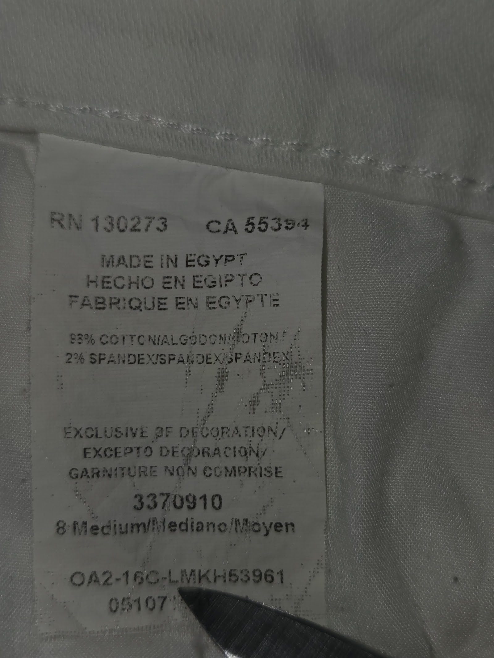Genuine Lee Easy Fit White Straight Leg Jeans, 8 Medium, photo 4