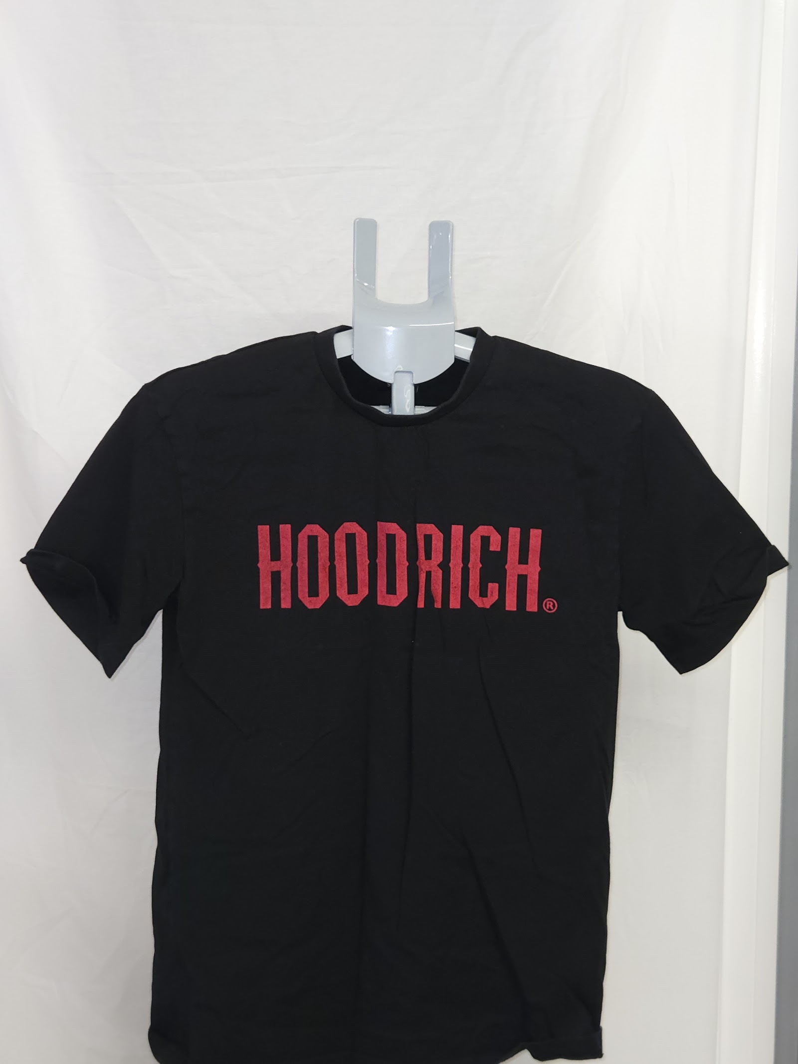 Hoodrich Black Red Logo T-Shirt Size S