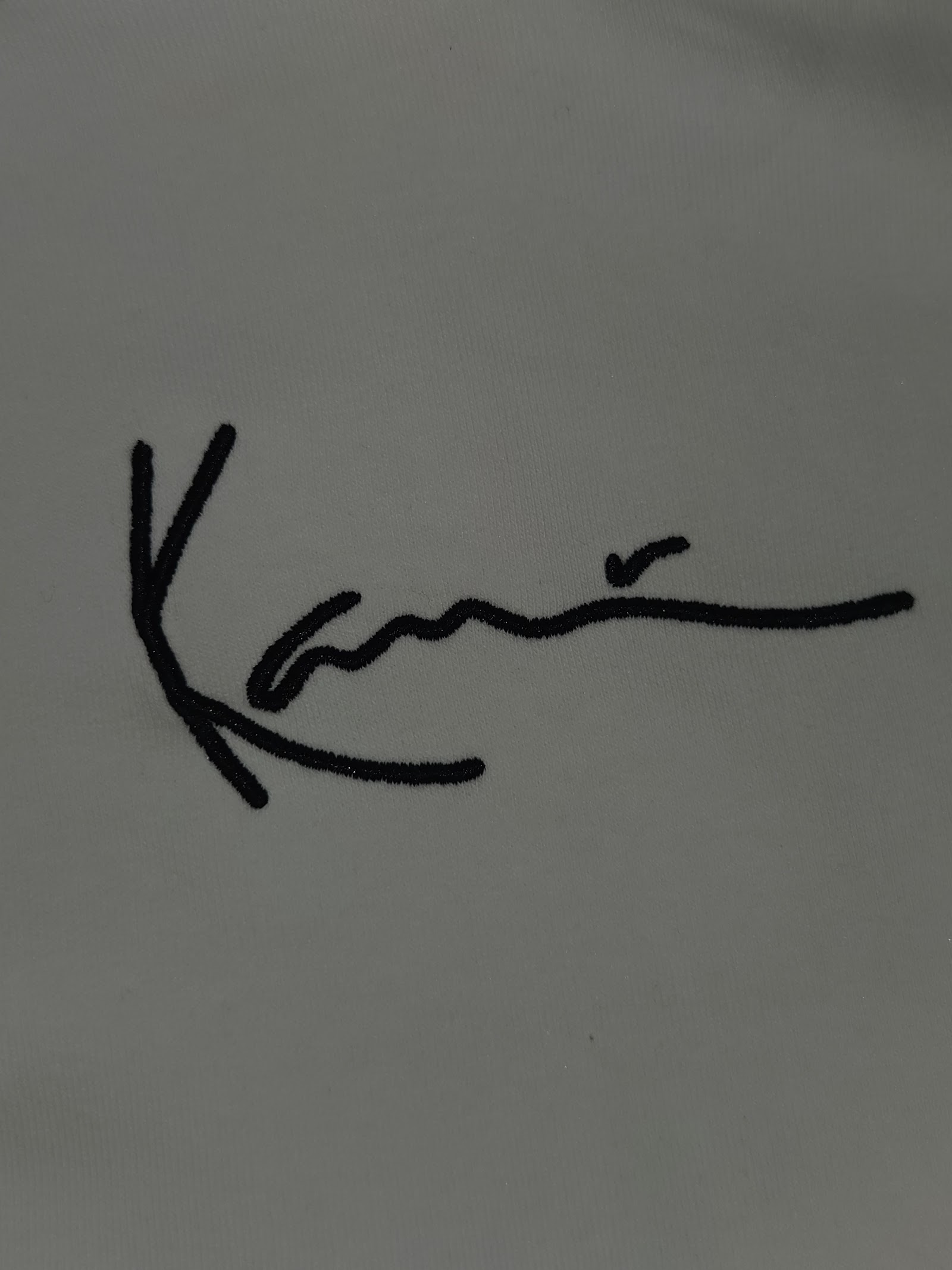 Genuine Karl Kani White Script Logo Pullover Hoodie, XS, photo 4