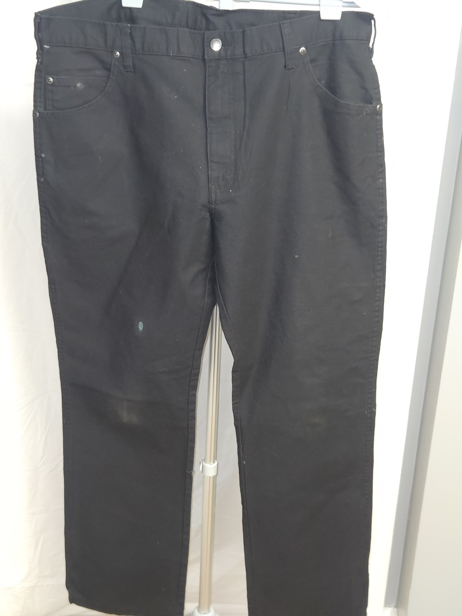 Dickies Black straight-leg work trousers