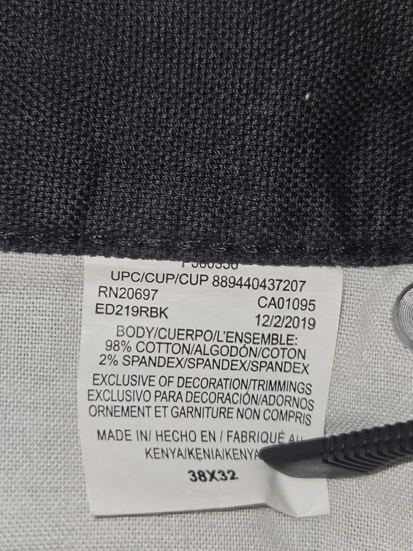Genuine Dickies Black straight-leg work trousers, W38 L32, photo 4