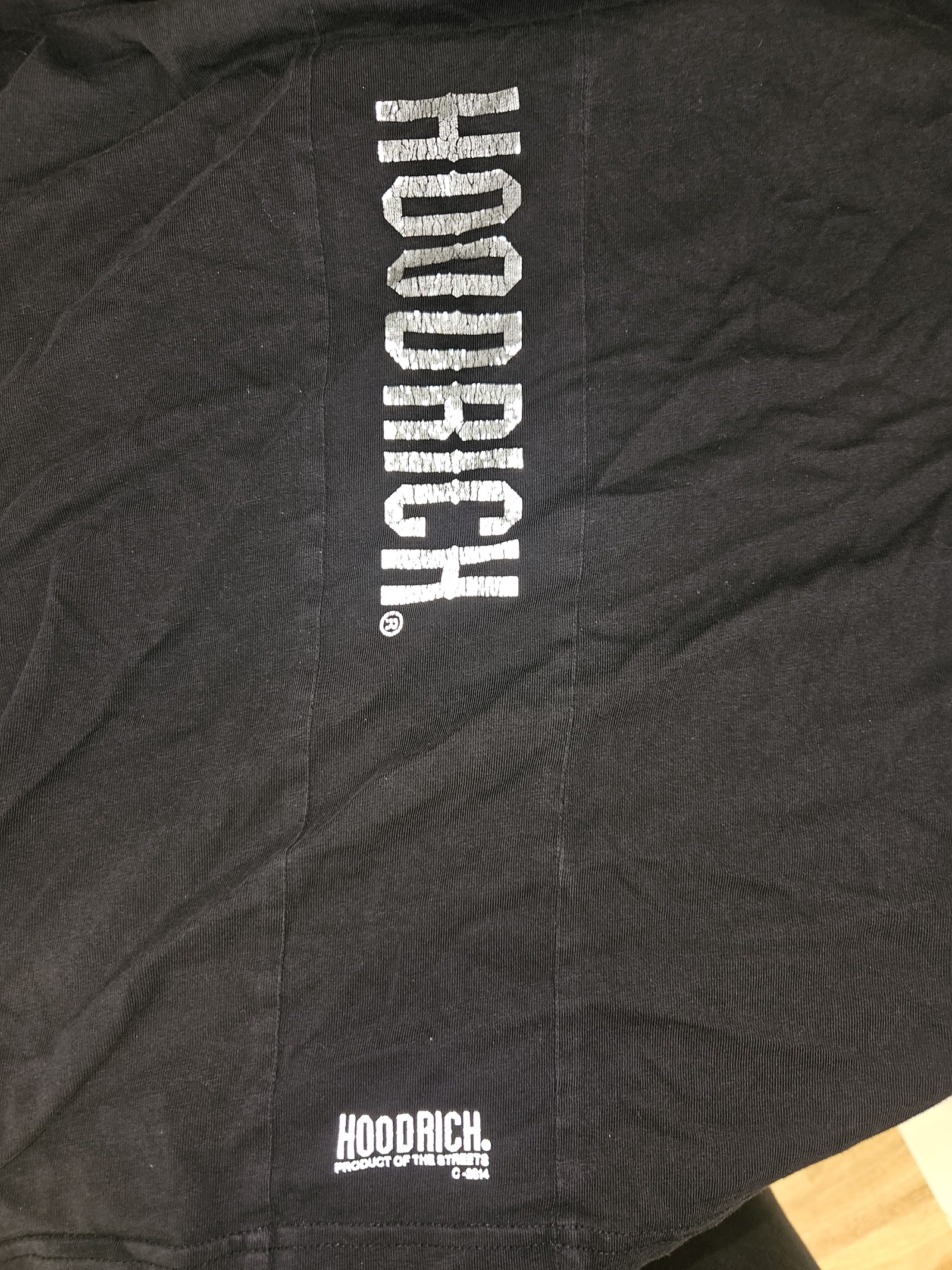 Genuine Hoodrich Reflective Graphic Black T-Shirt Size S, S, photo 3