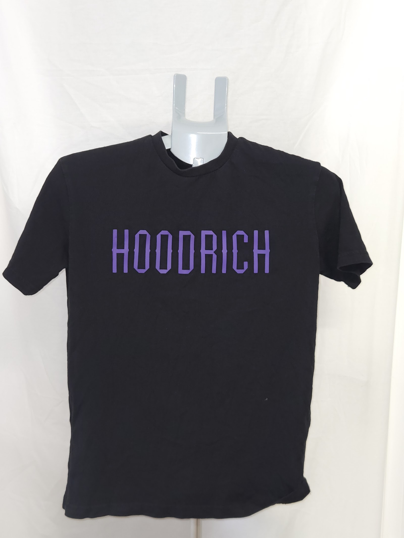 Hoodrich Black Purple Logo T-Shirt Size XS