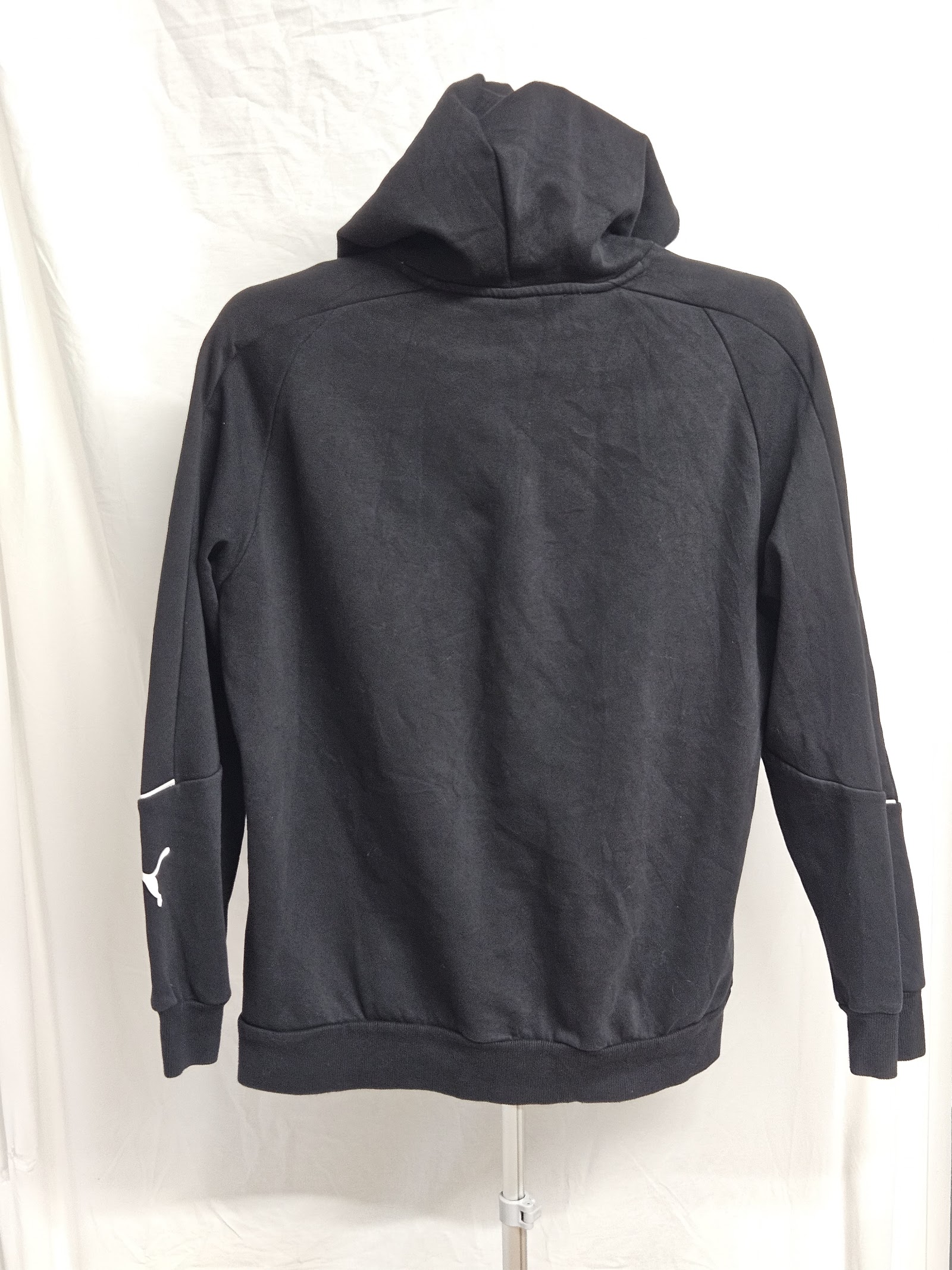 Genuine Puma Black White Logo Hooded Sweatshirt, M, photo 2