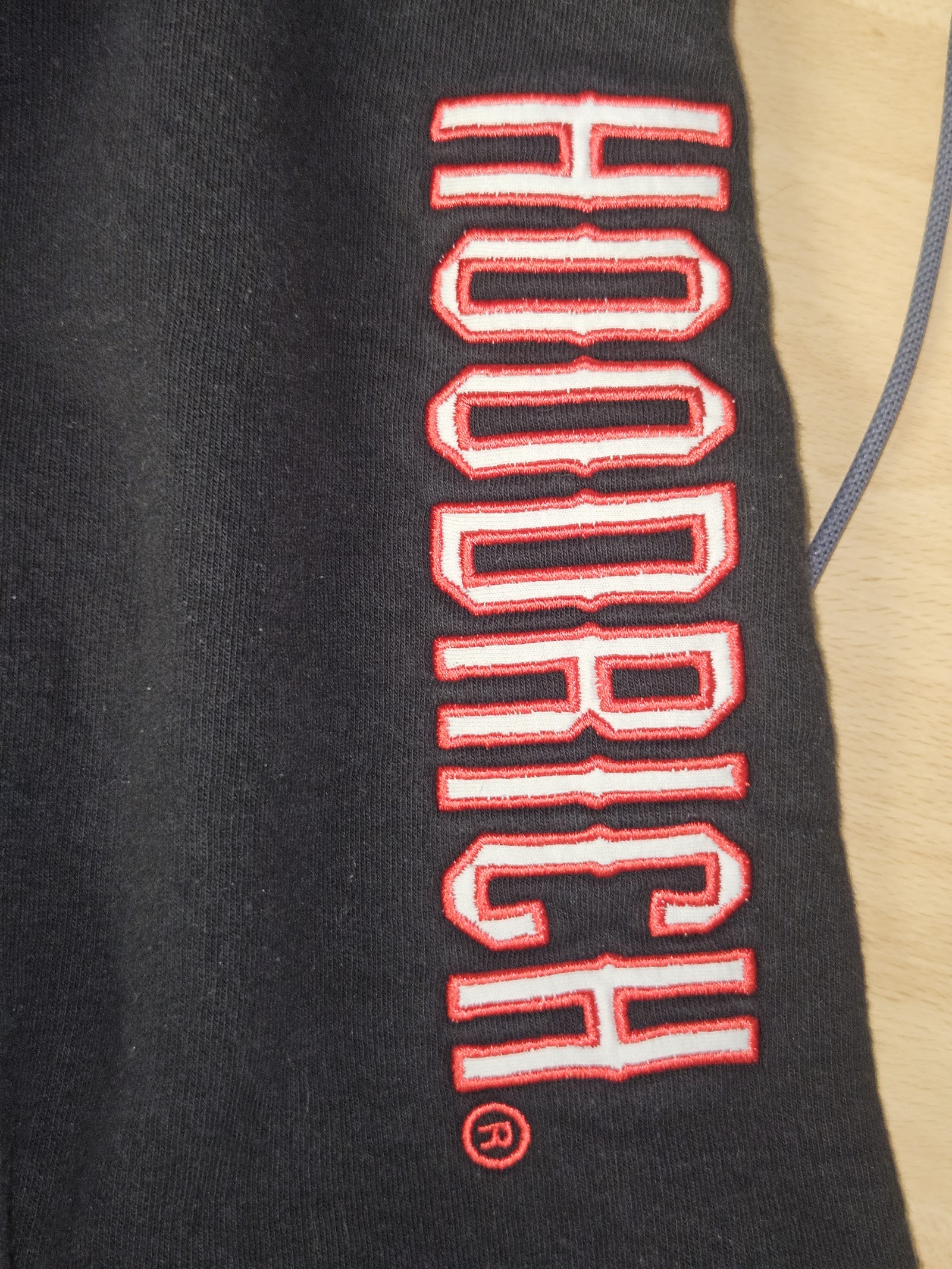 Genuine Hoodrich Black embroidered-logo cargo cuffed joggers, XS, photo 4