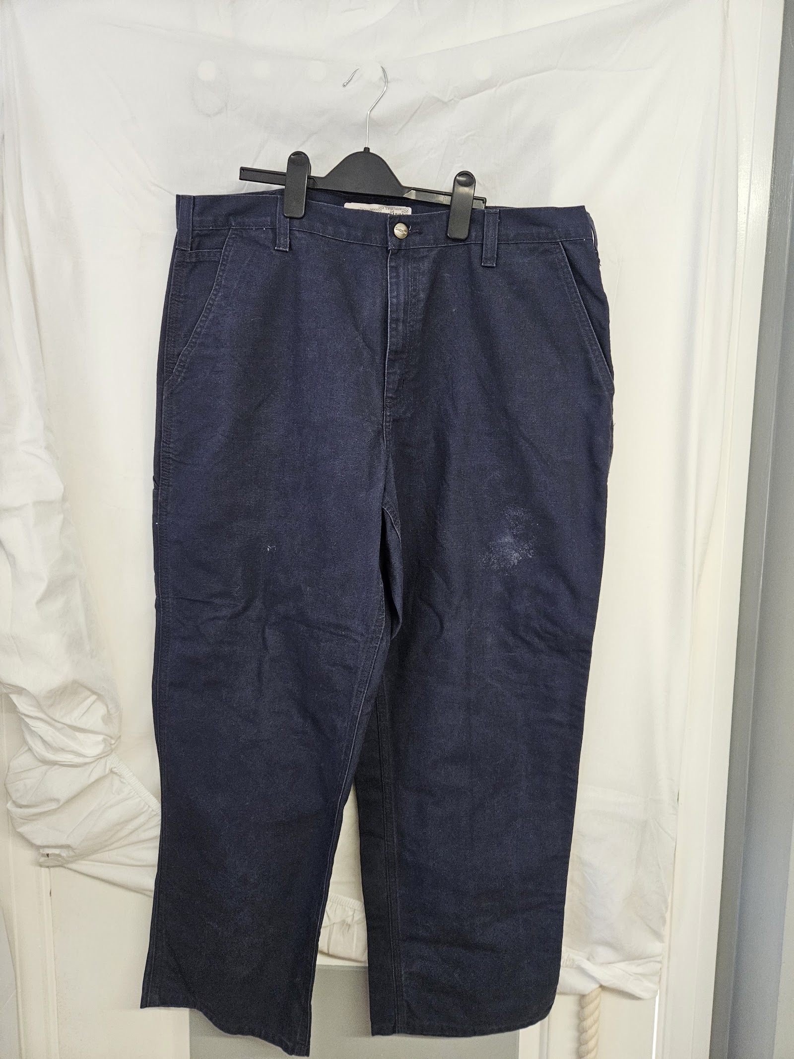 Carhartt Navy Dungaree Fit utility trousers