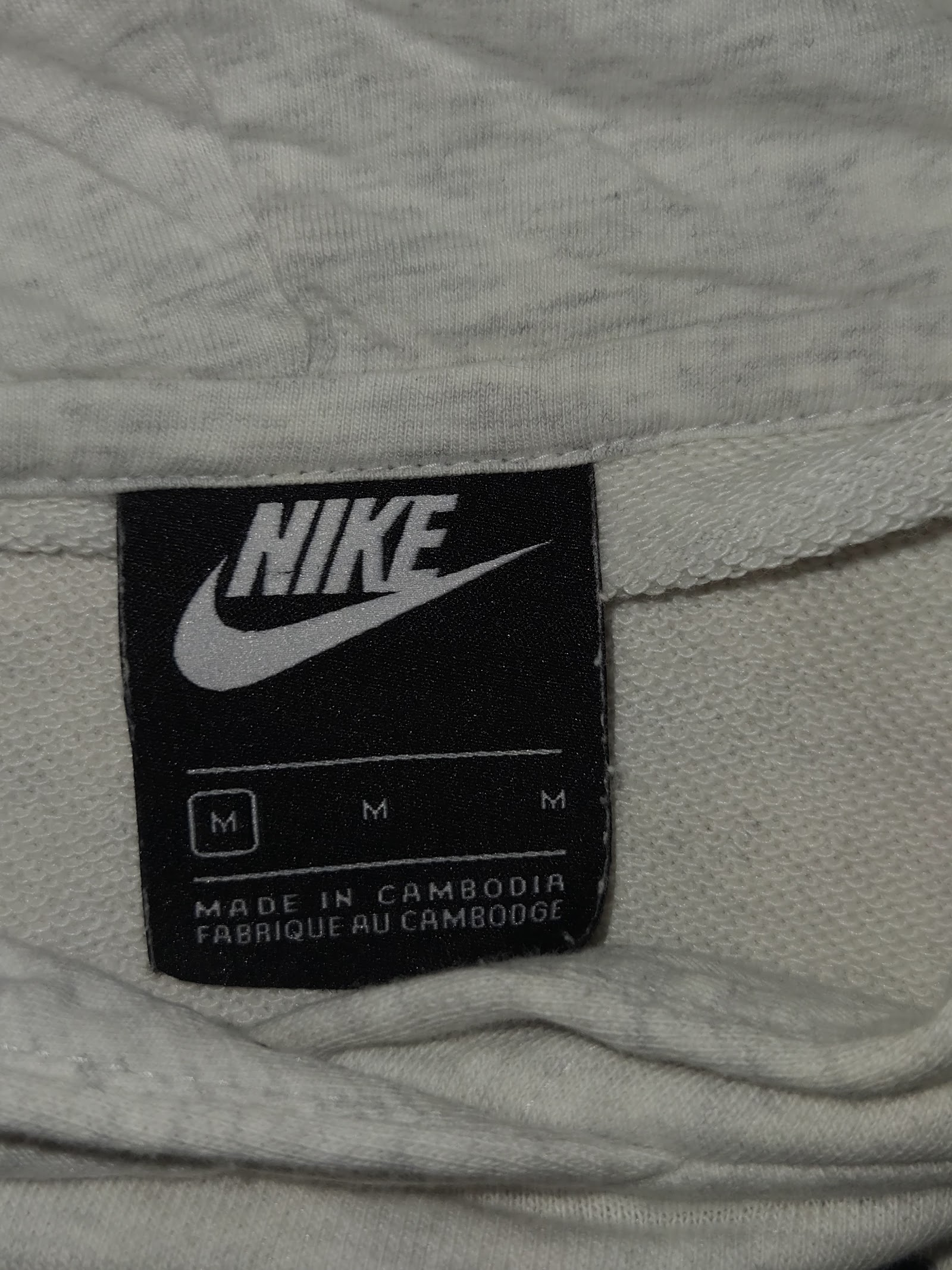 Genuine Nike Sportswear Grey Black Stripe Hoodie, M, photo 3