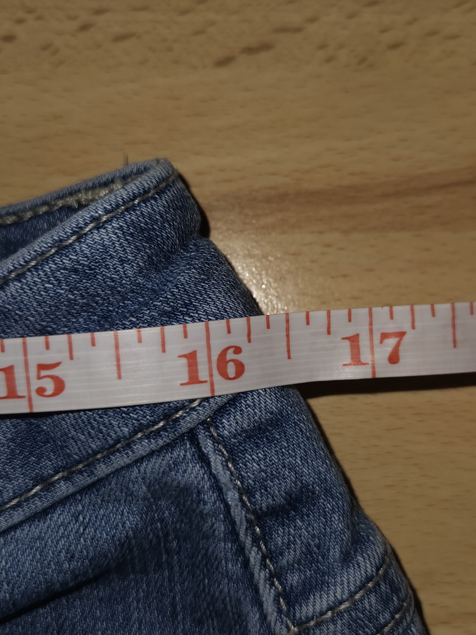 Genuine Riders by Lee Light Blue Capri Jeans, Measured W32 approx., photo 5