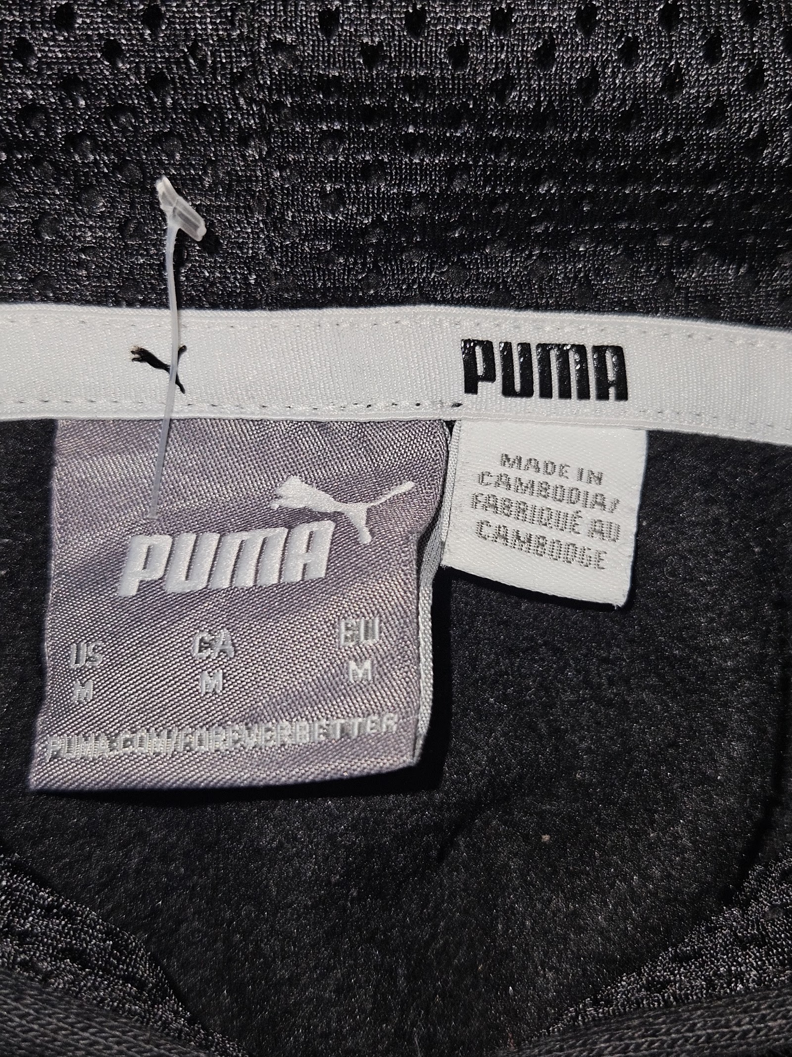Genuine Puma Black White Logo Hooded Sweatshirt, M, photo 3