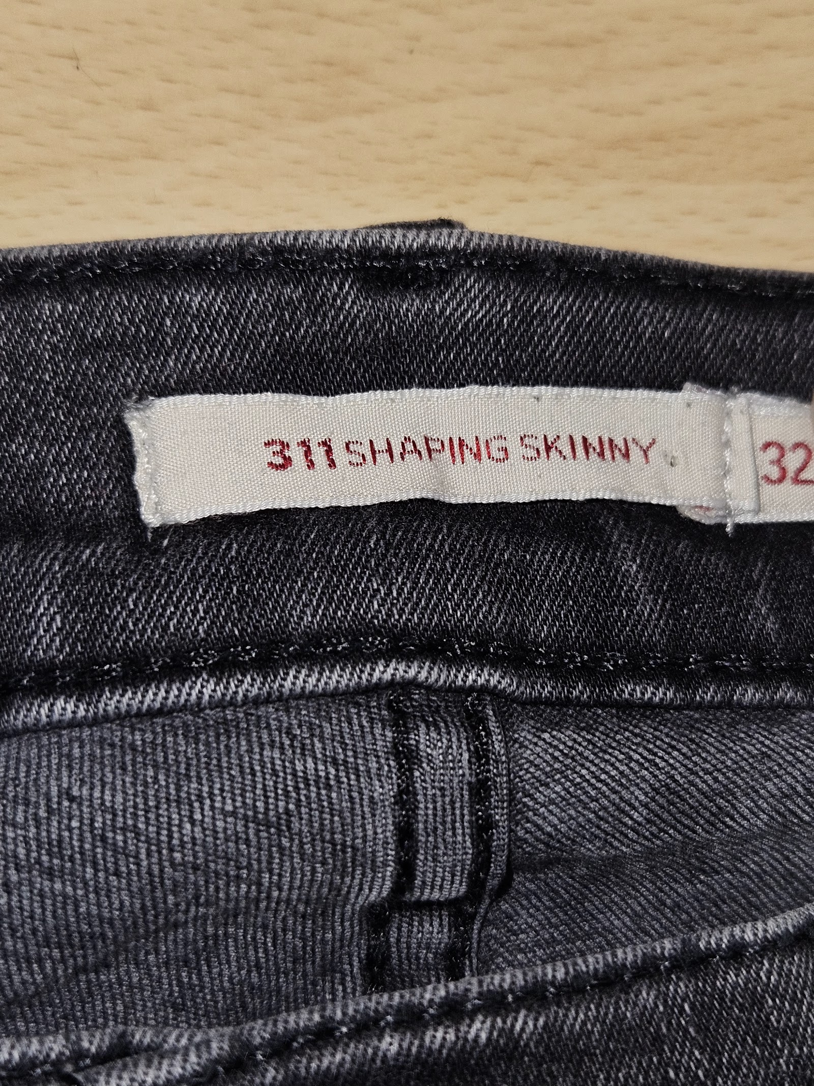 Genuine Levi's 311 Shaping Skinny Grey Jeans, W32 L30, photo 3