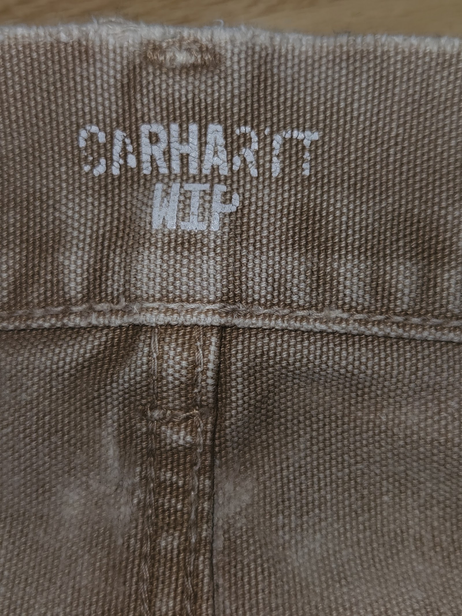 Genuine Carhartt WIP Beige Washed Distressed Jeans Size Not Shown, Size not shown, photo 4