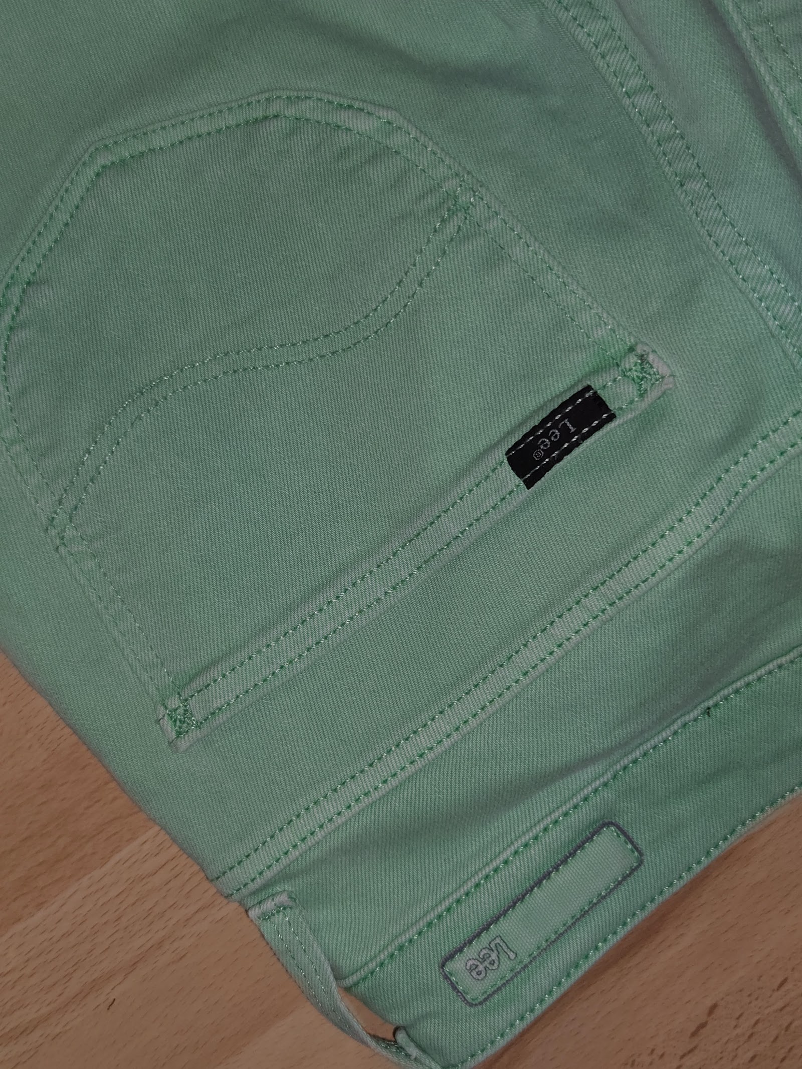 Genuine Lee Scarlett Skinny Green Jeans, W28 L28, photo 5