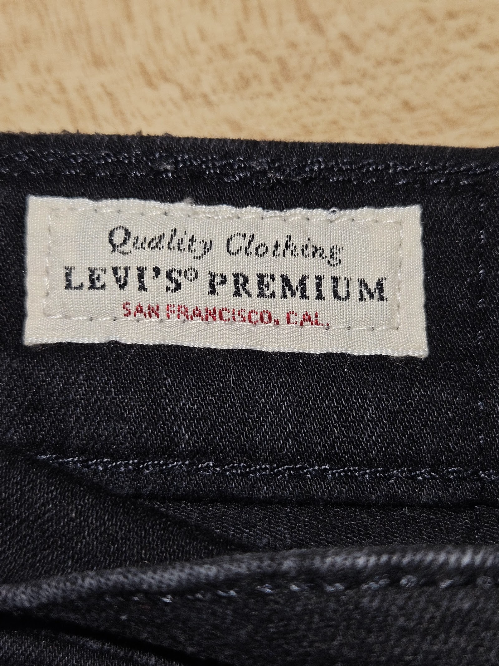 Genuine Levi's Mile High Super Skinny Black Jeans, W27 L30, photo 5