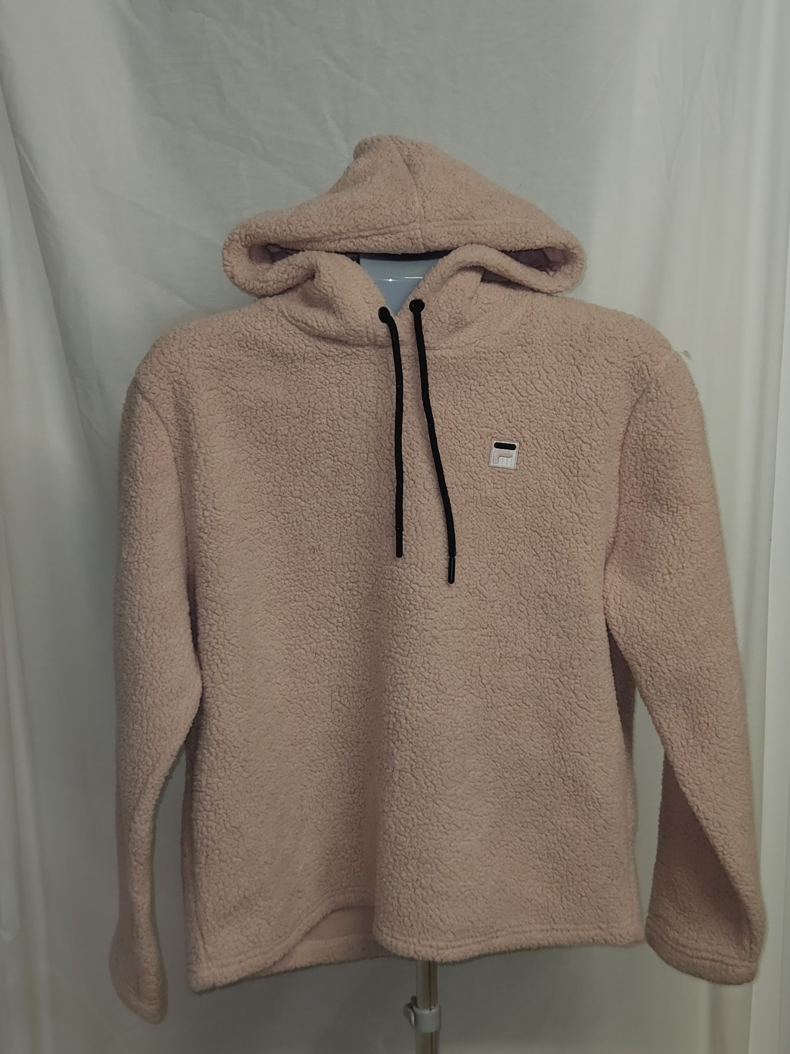 Fila Dusty Pink Sherpa Teddy Fleece Hoodie