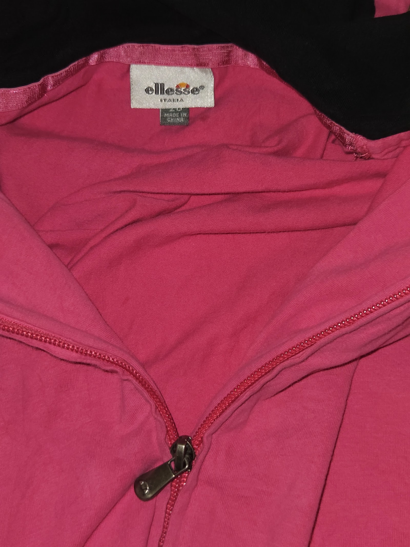 Genuine Ellesse Pink Italia Logo Full Zip Hoodie, UK 20, photo 6