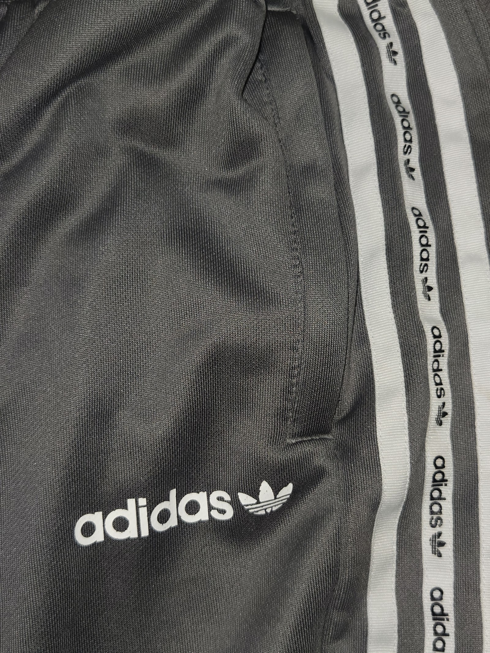 Genuine adidas Originals Grey logo-tape cuffed track pants, Age 15–16 / Height 176 cm, photo 4