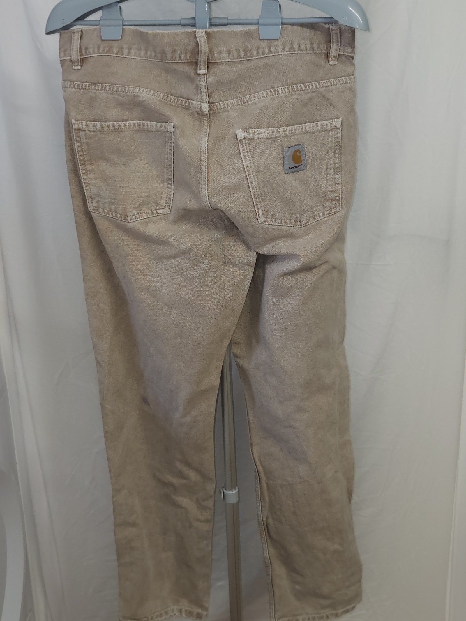 Genuine Carhartt WIP Beige Washed Distressed Jeans Size Not Shown, Size not shown, photo 2