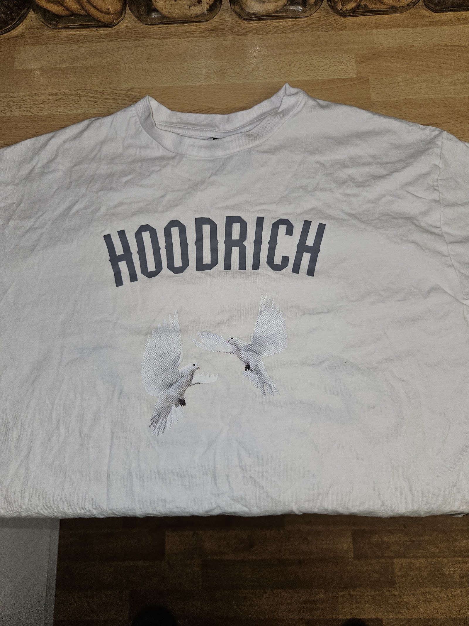 Hoodrich Dove Graphic White T-Shirt Size S