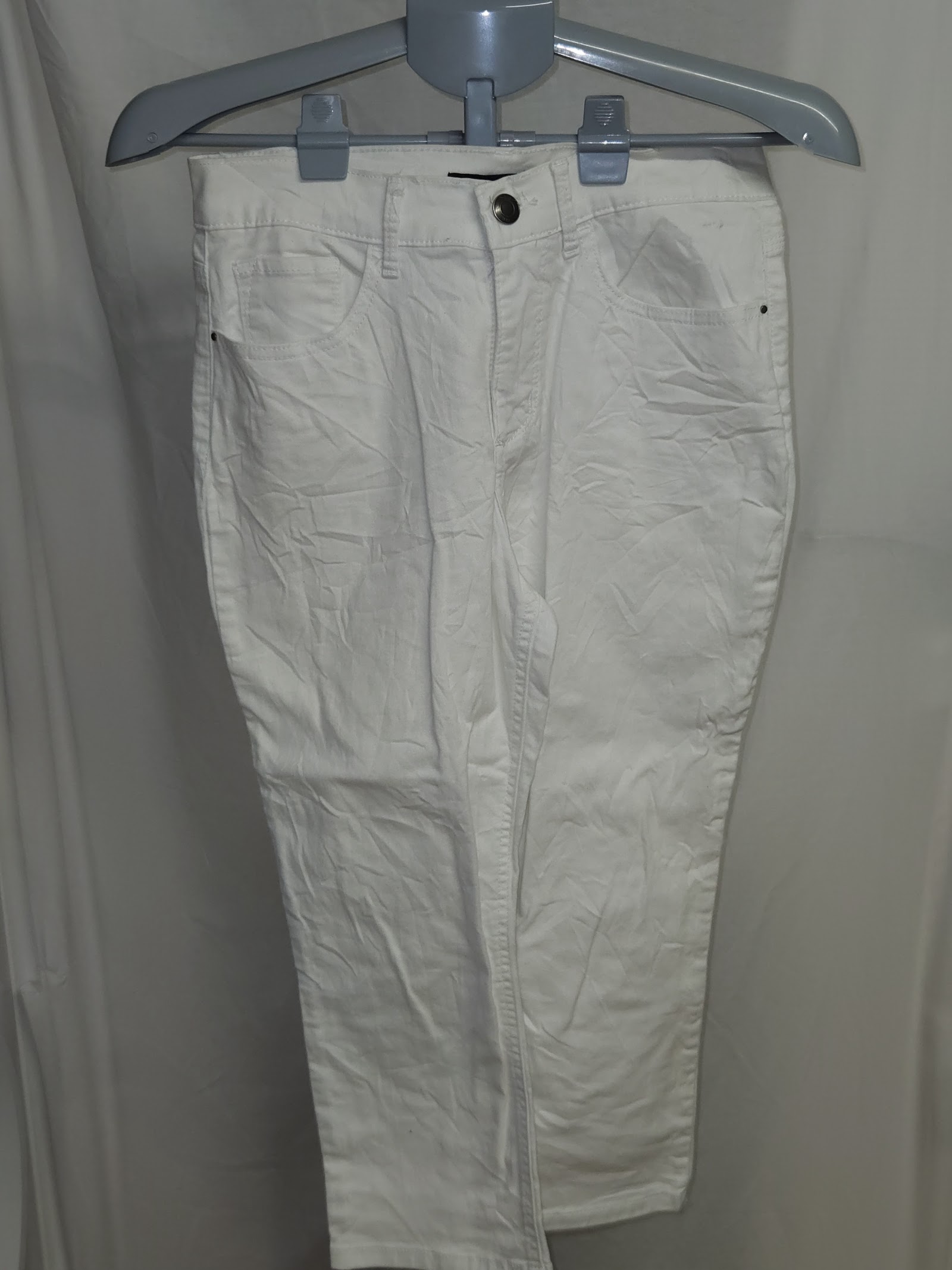 Lee Easy Fit White Straight Leg Jeans