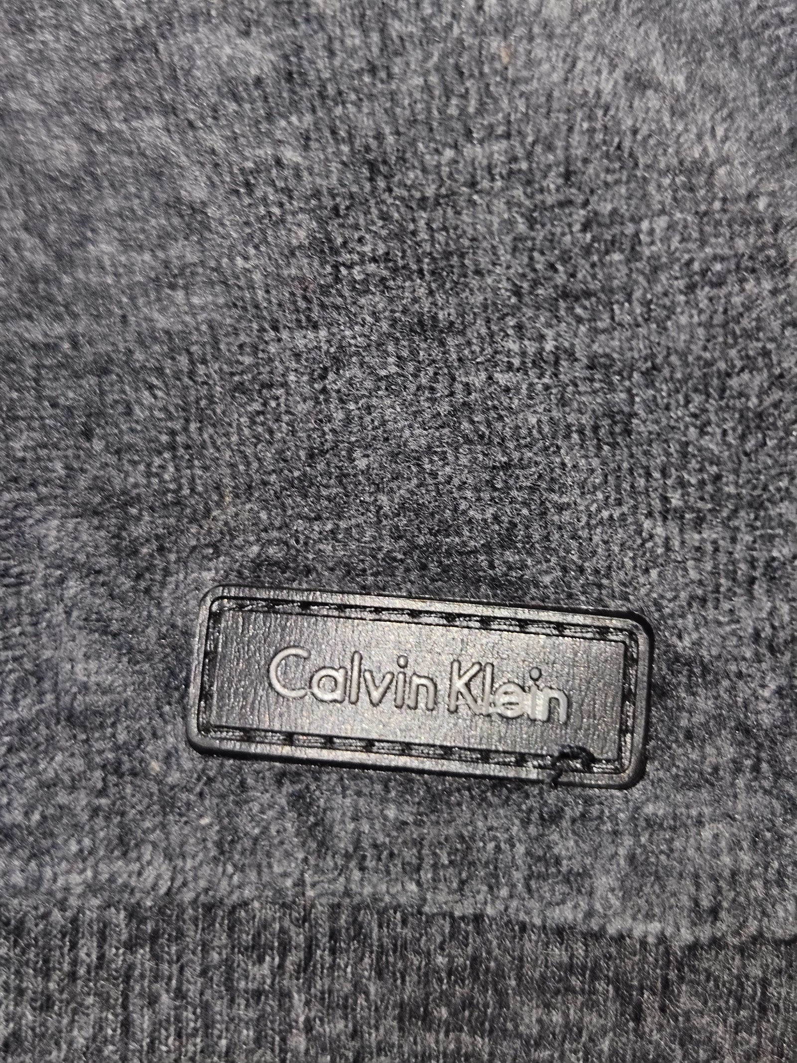 Genuine Calvin Klein Jeans Charcoal Velour Full Zip Hoodie, L, photo 4