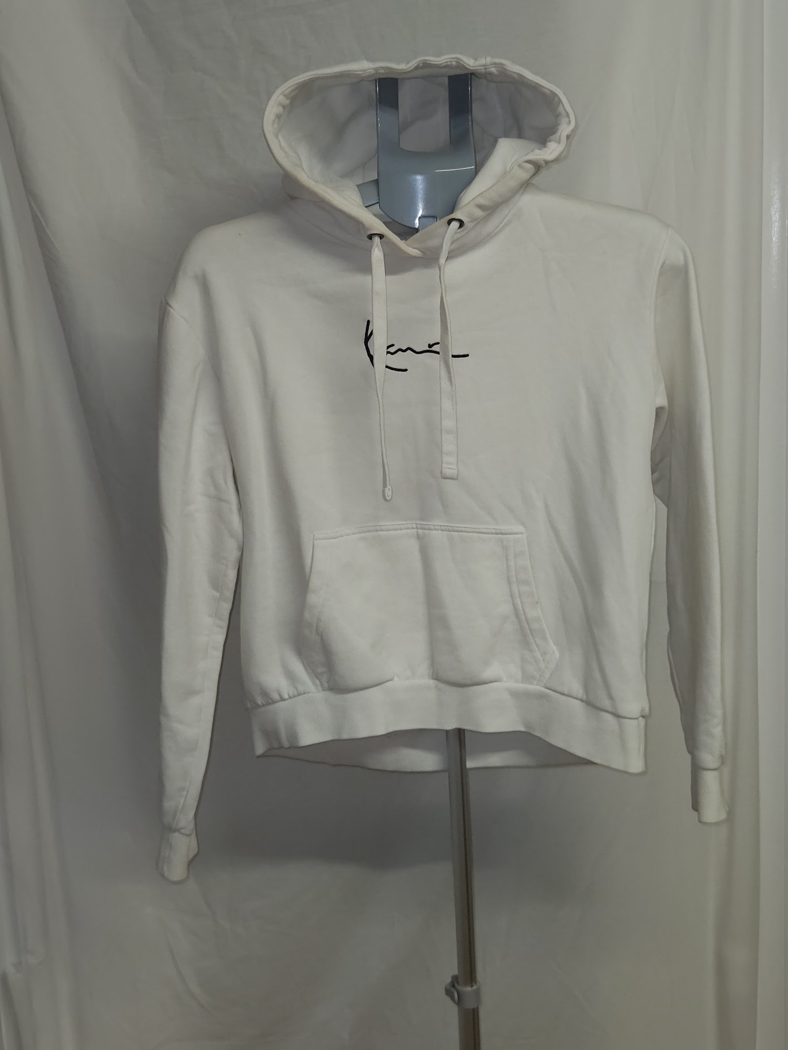 Karl Kani White Script Logo Pullover Hoodie