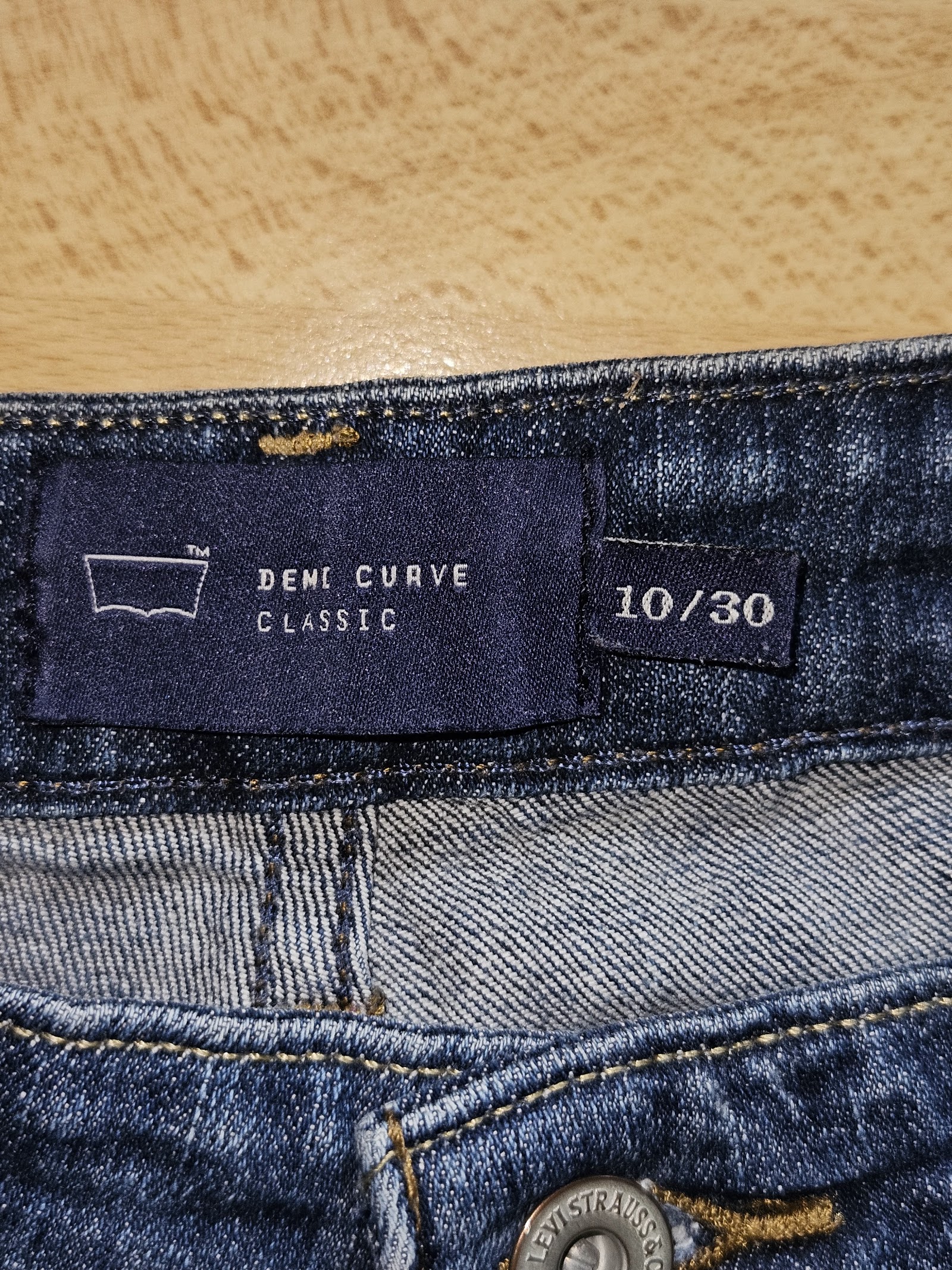 Genuine Levi's Demi Curve Classic Blue Capri Jeans, 10 / 30, photo 3