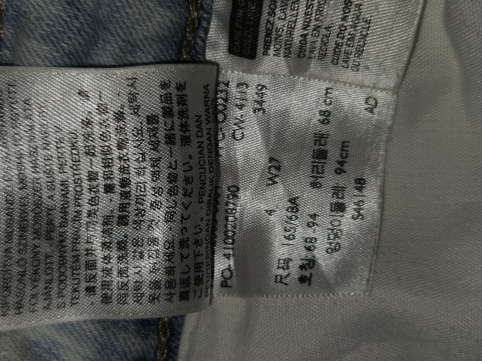 Genuine Levi Strauss Signature White Contrast Stitch Capri Jeans, 4 / W27, photo 4