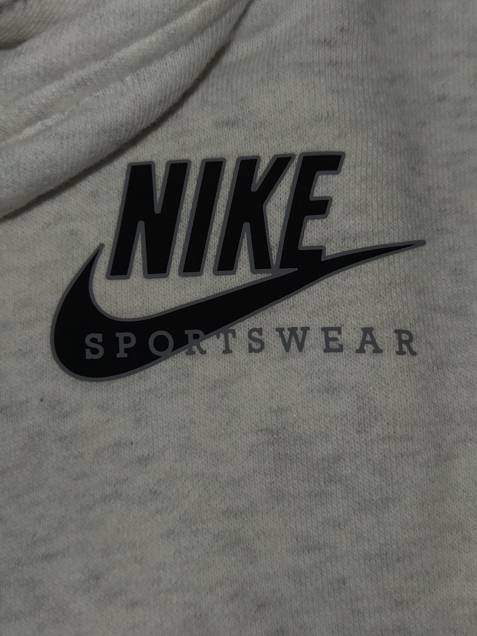 Genuine Nike Sportswear Grey Black Stripe Hoodie, M, photo 4