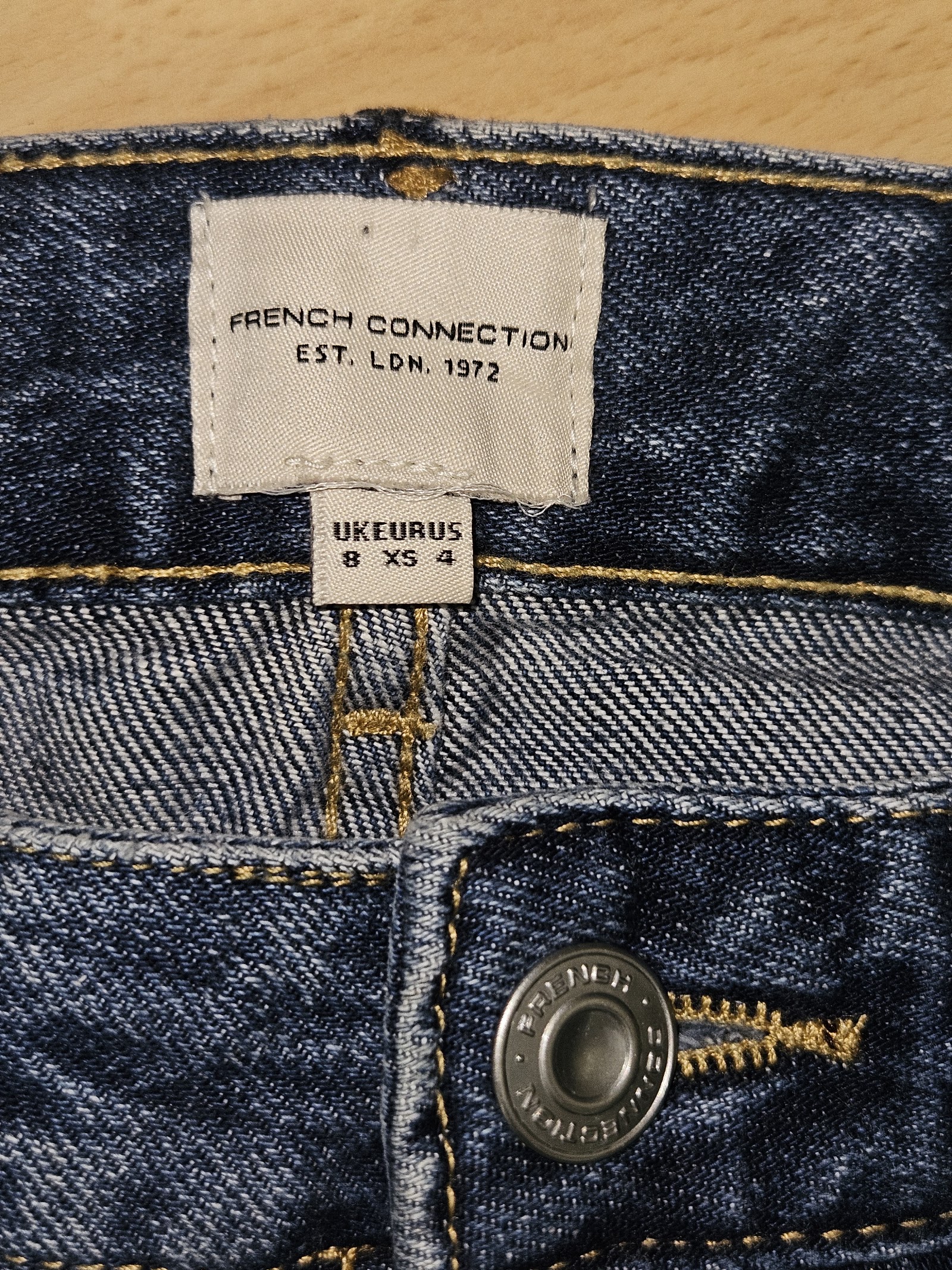 Genuine French Connection Blue Women's Jeans XS Size 4, XS / 4, photo 3