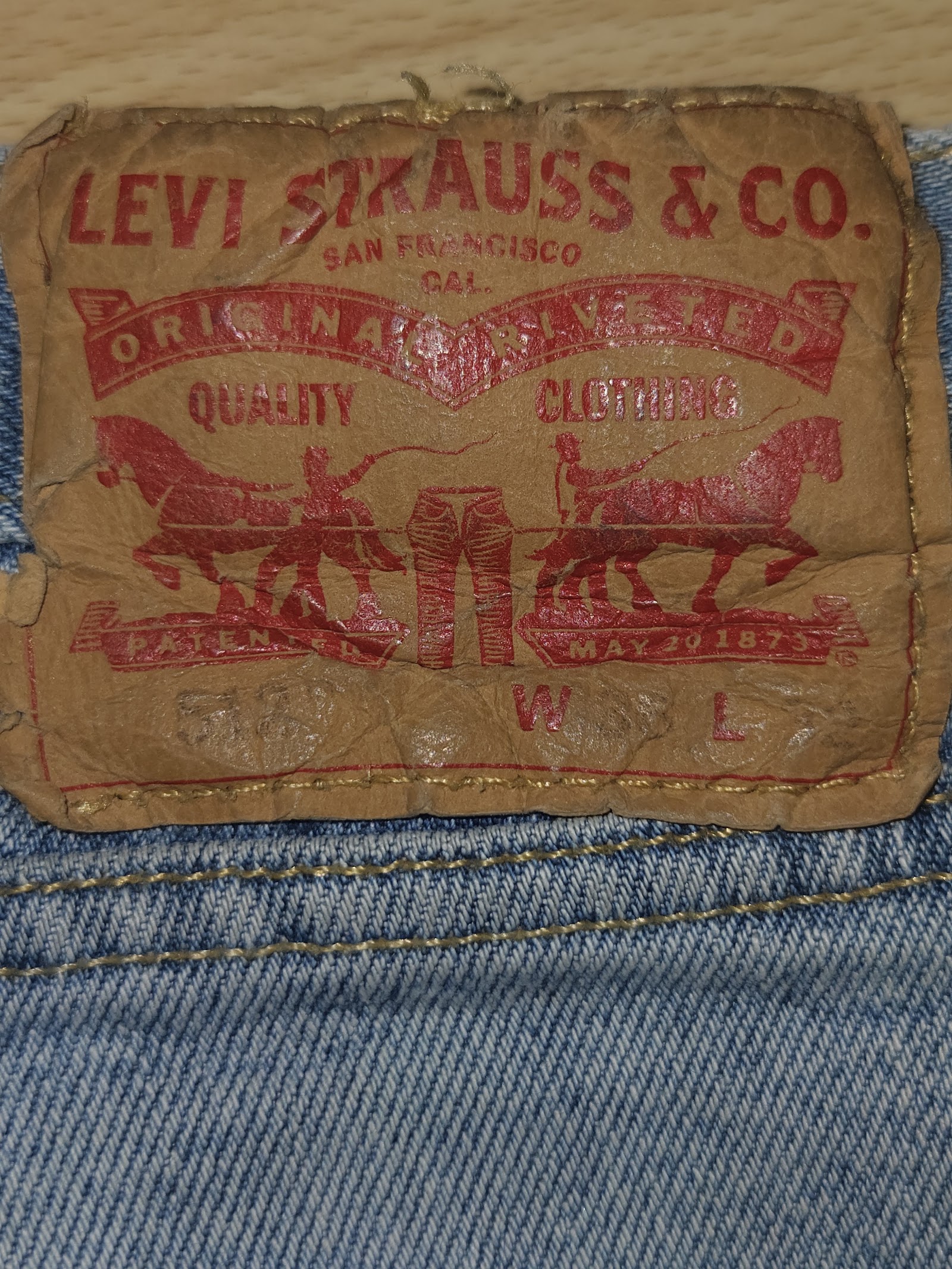 Genuine Levi’s 512 light-wash slim-taper jeans W38 L32, W38 L32, photo 3