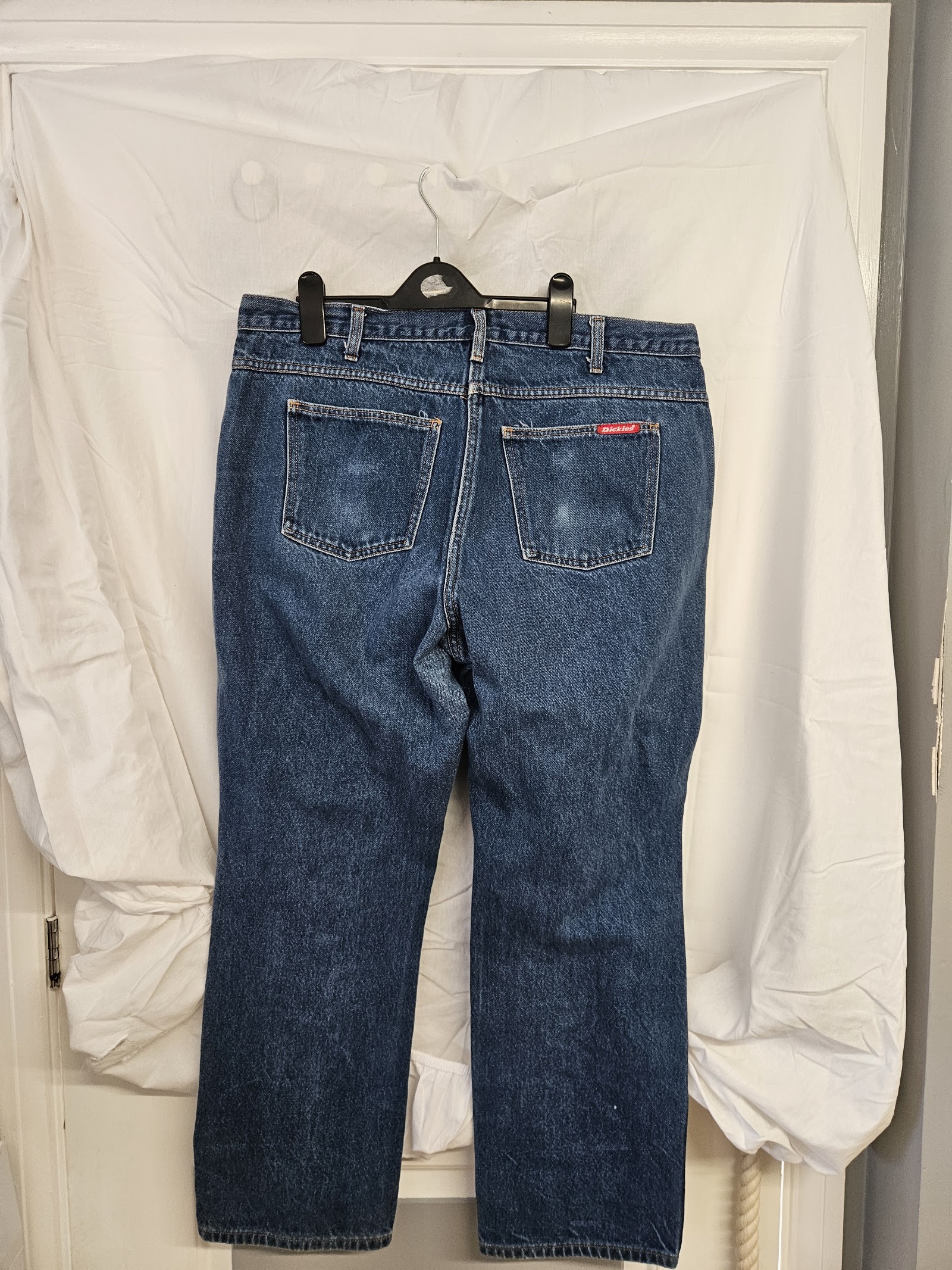Genuine Dickies Blue straight-leg workwear jeans, W38 L30, photo 2