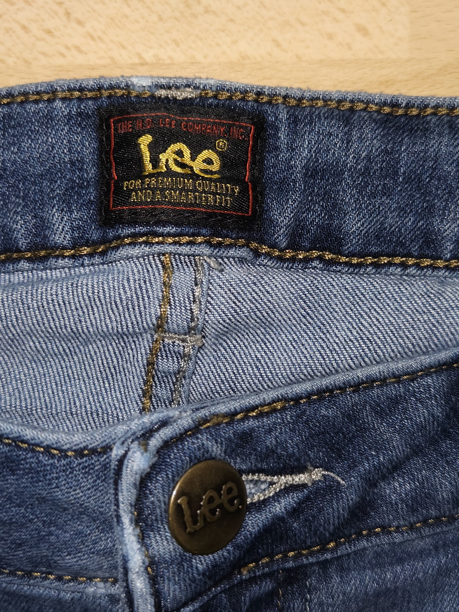 Genuine Lee Mid Blue Straight Leg Jeans, 16 Short / Petite, photo 3