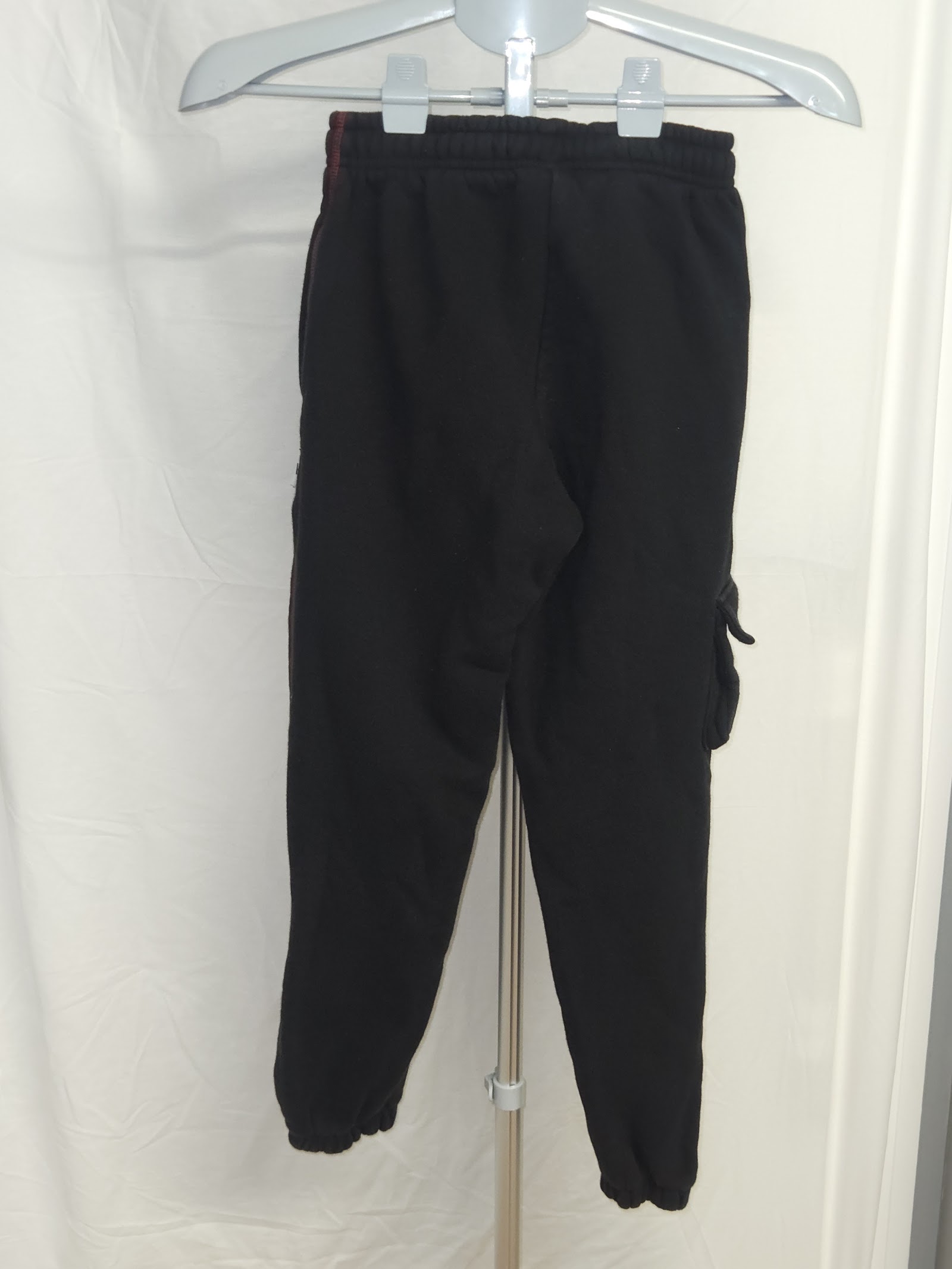 Genuine Hoodrich Black embroidered-logo cargo cuffed joggers, XS, photo 2