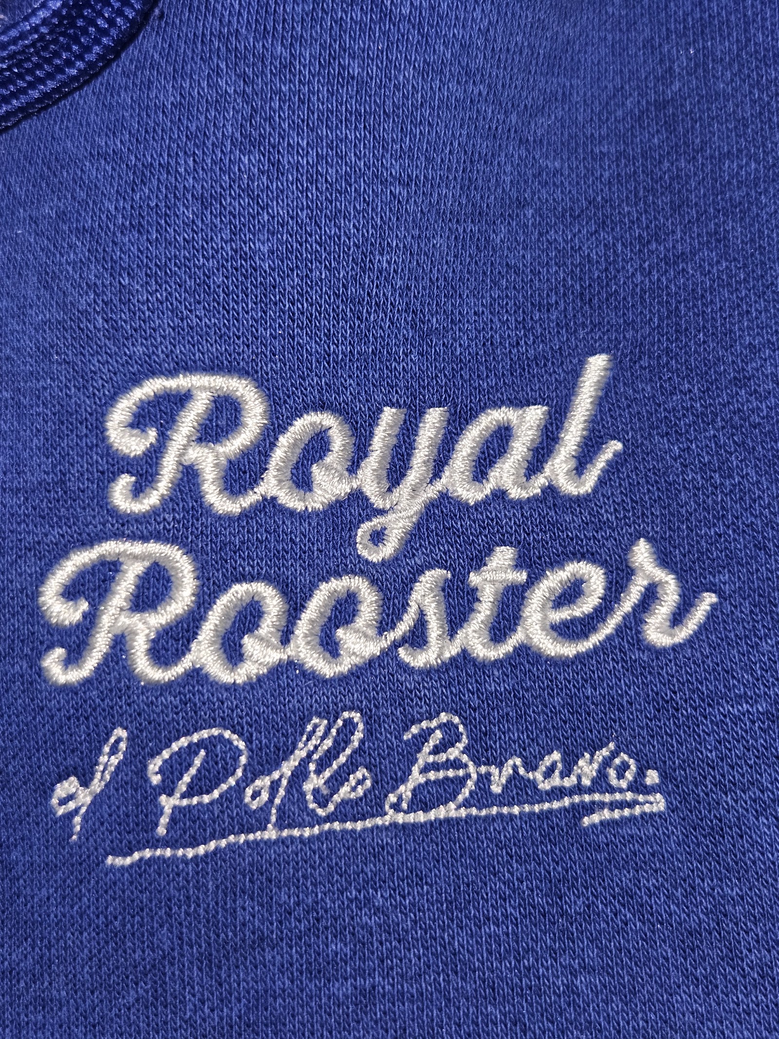 Genuine Pull&Bear Royal Roosters Blue Graphic Hoodie, M, photo 4