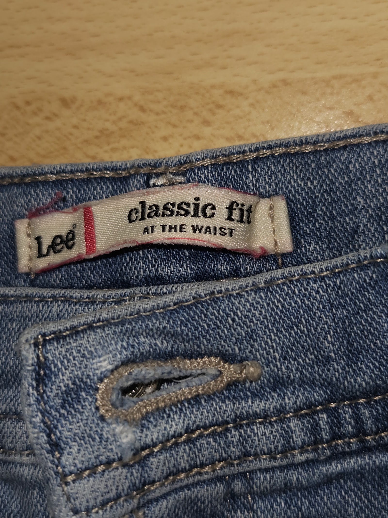 Genuine Lee Classic Fit Light Blue Capri Jeans, 10 Medium, photo 3