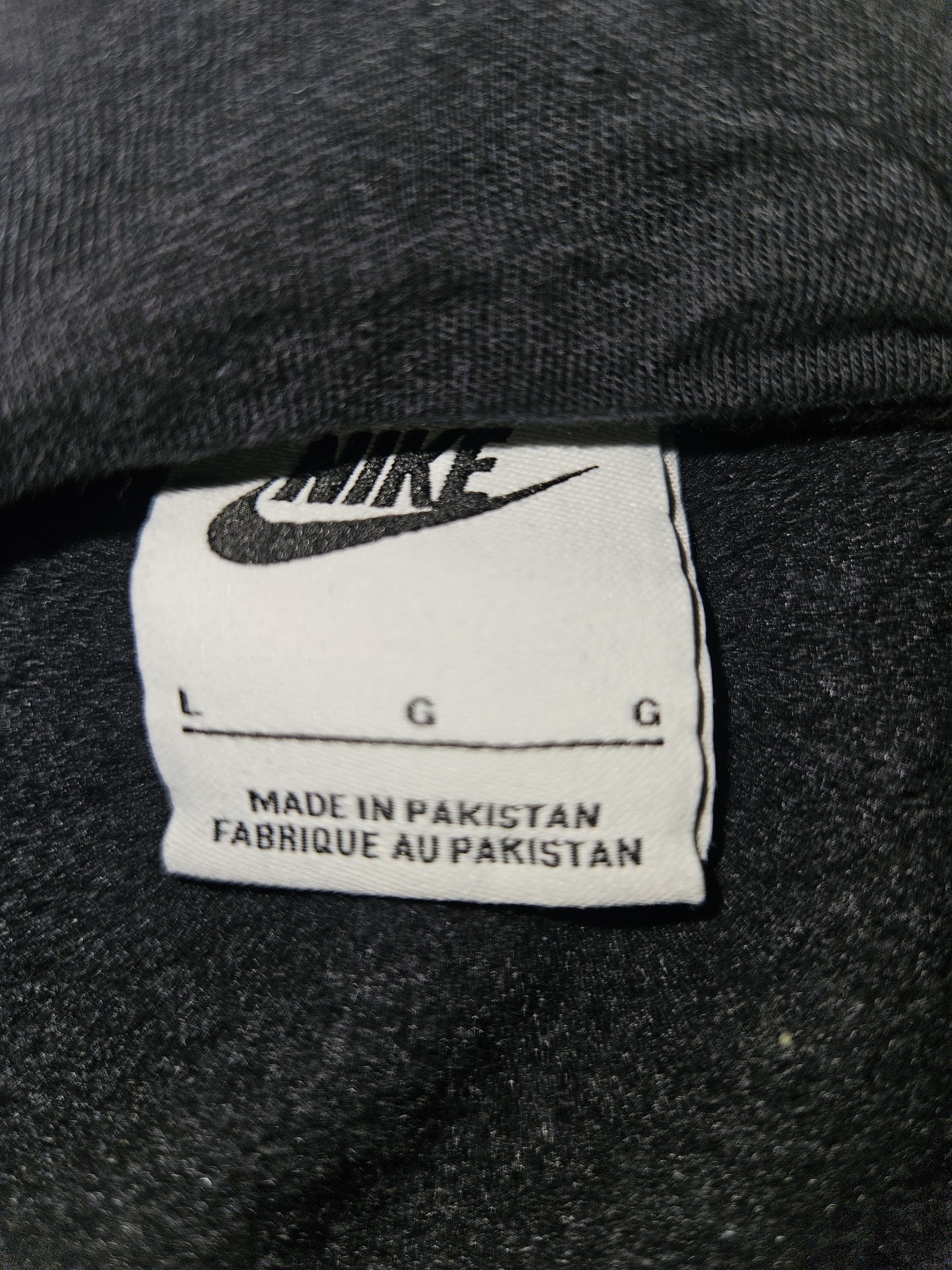 Genuine Nike Black Tape Logo Full Zip Hoodie Size L, L, photo 4