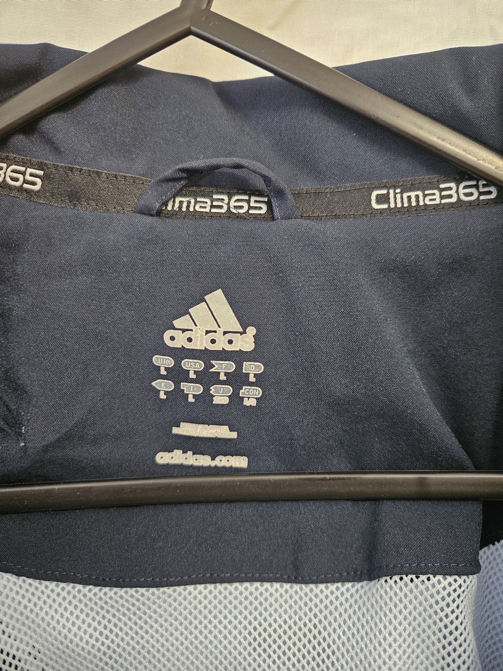 Genuine Adidas Navy and white Clima365 sports jacket, Large, photo 2