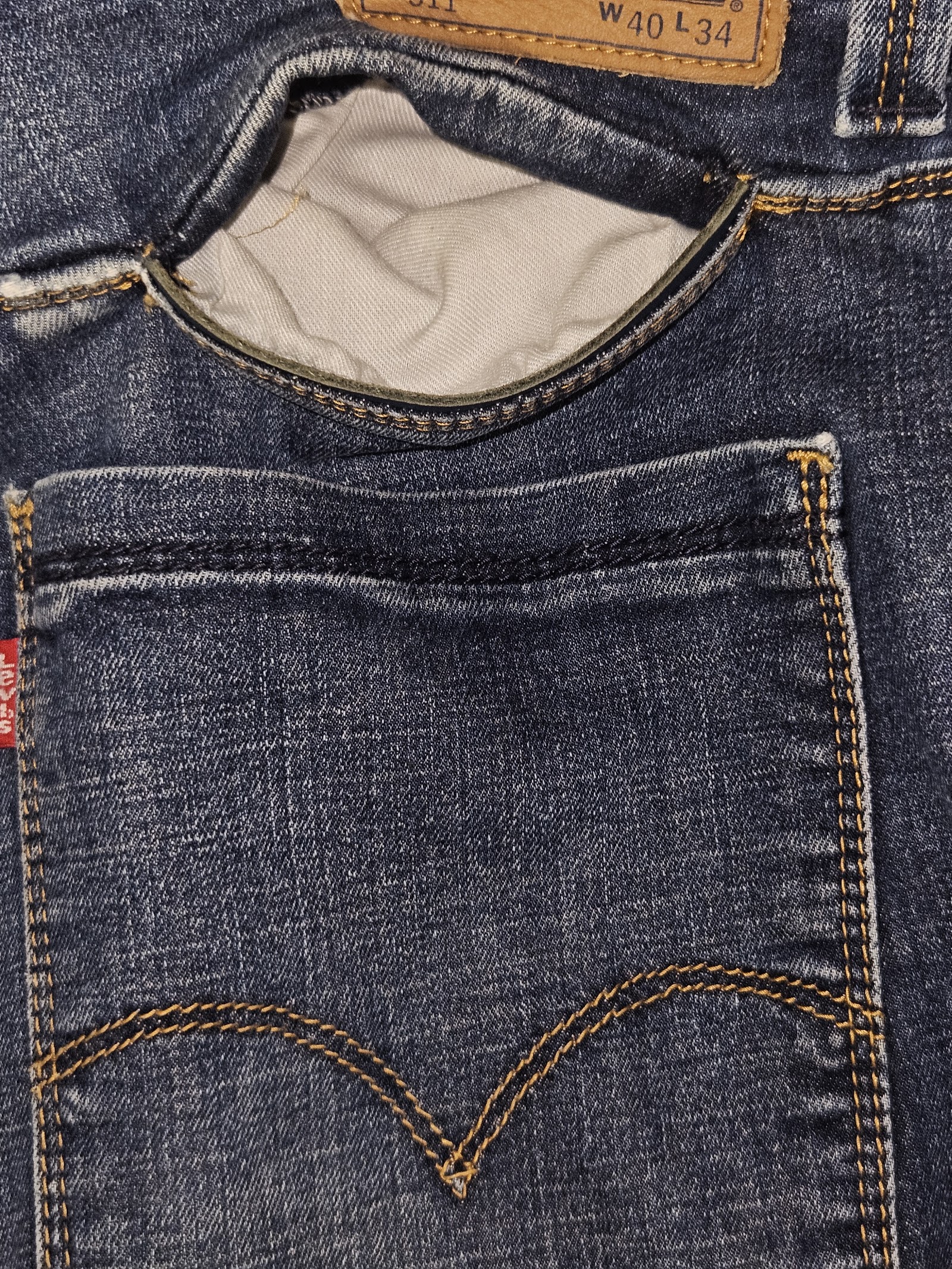 Genuine Levi's 511 Blue Jeans W40 L34, W40 L34, photo 5