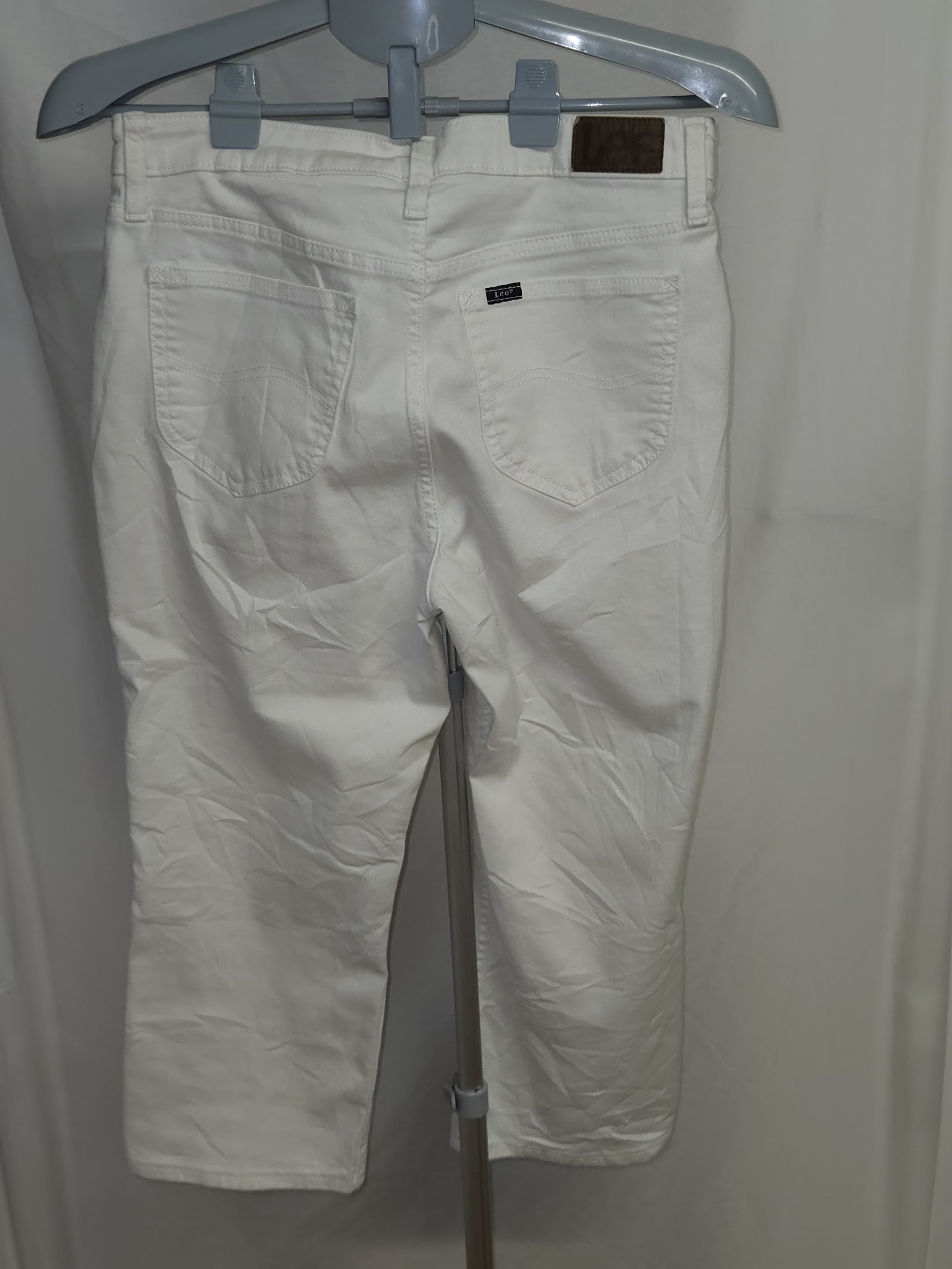 Genuine Lee White Five Pocket Capri Jeans, 10 Medium, photo 3