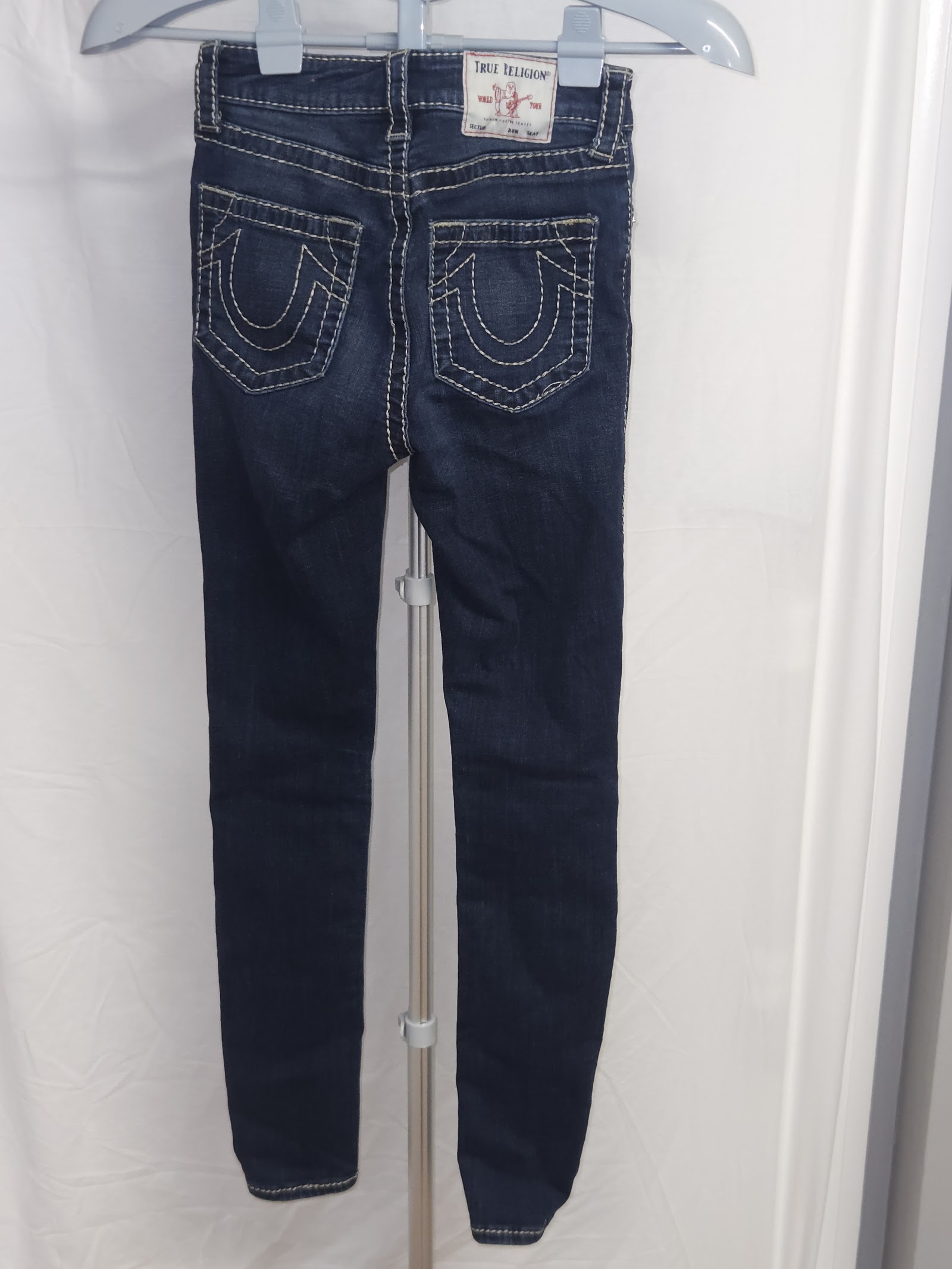 Genuine True Religion Jennie Curvy dark-indigo high-rise skinny jeans, W26, photo 2
