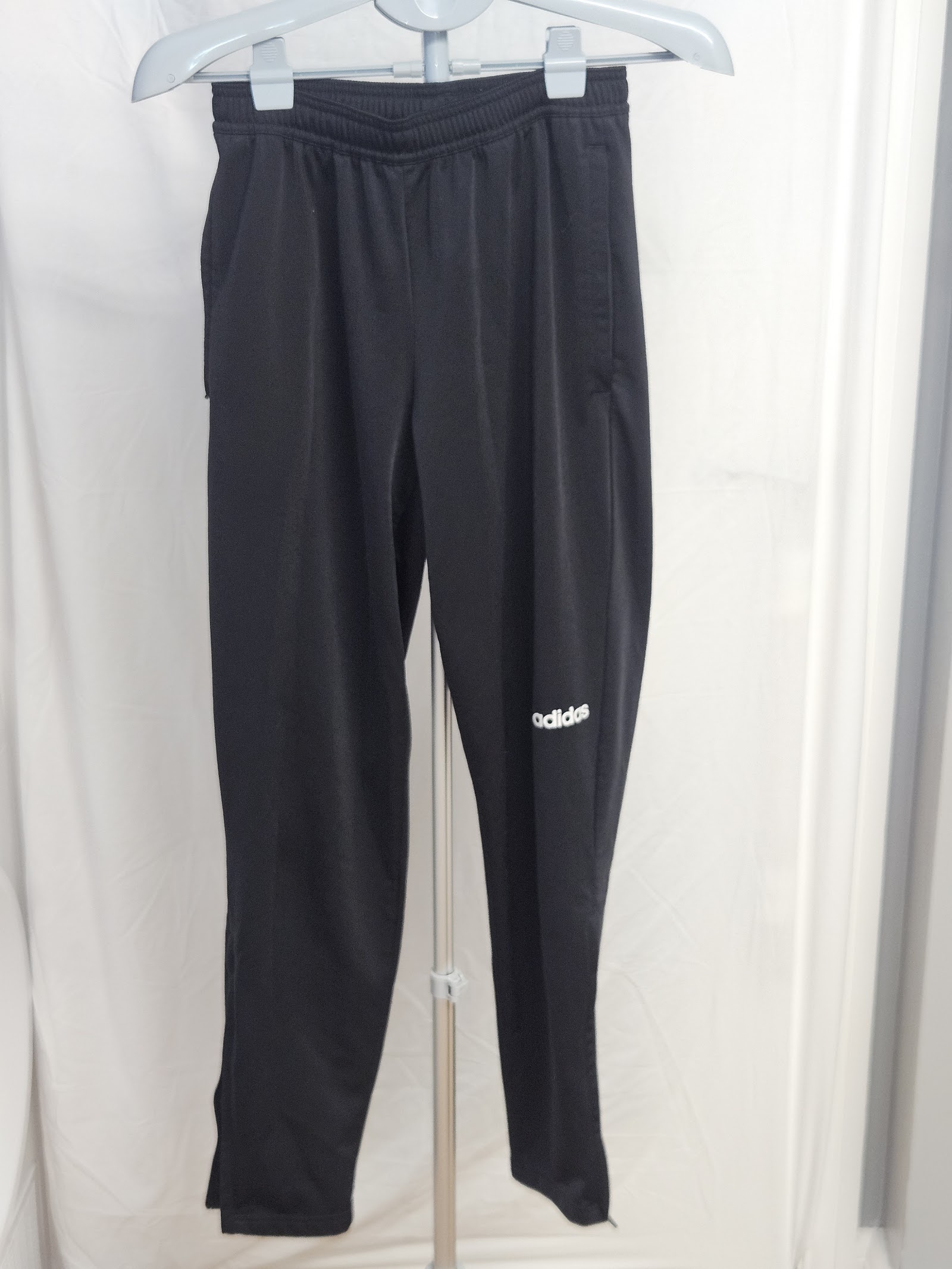adidas Black tapered training trousers