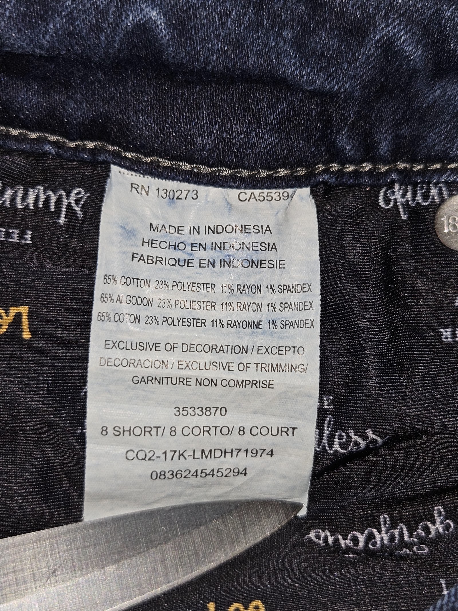Genuine Lee Perfect Fit Straight Leg Dark Blue Jeans, 8 Short, photo 4